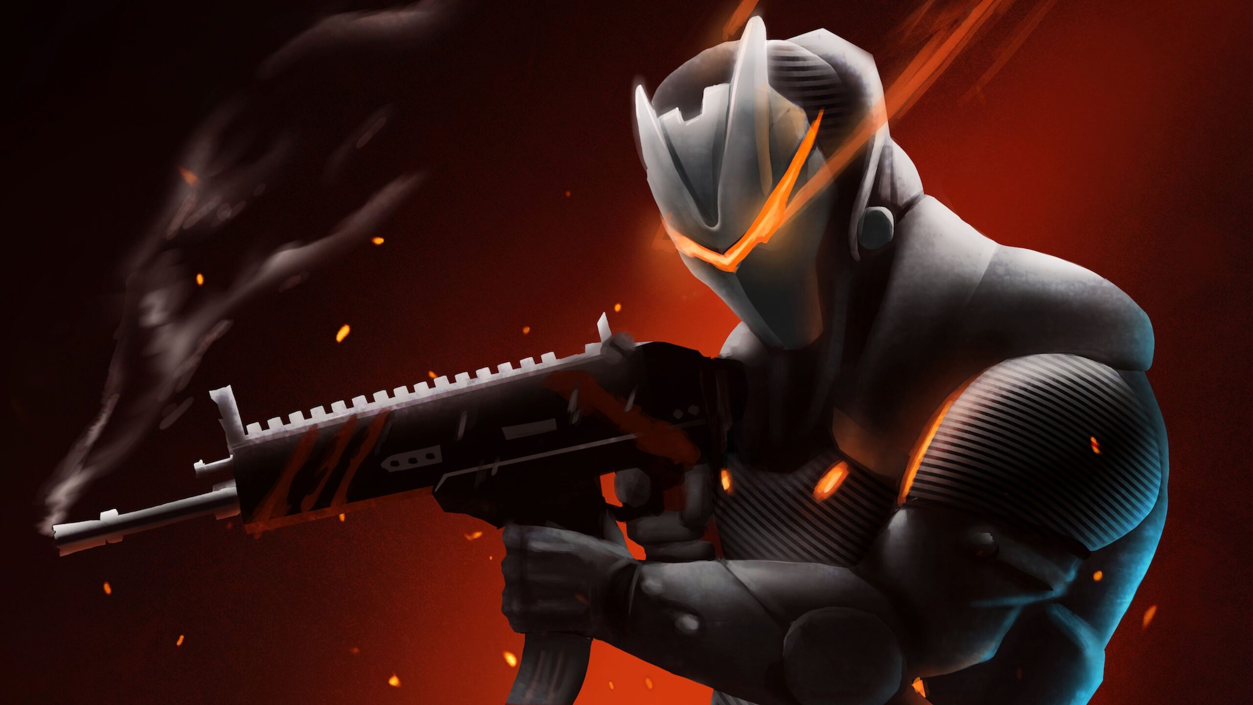 Wallpapers 4k Omega With Rifle Fortnite Battle Royale 2018 games