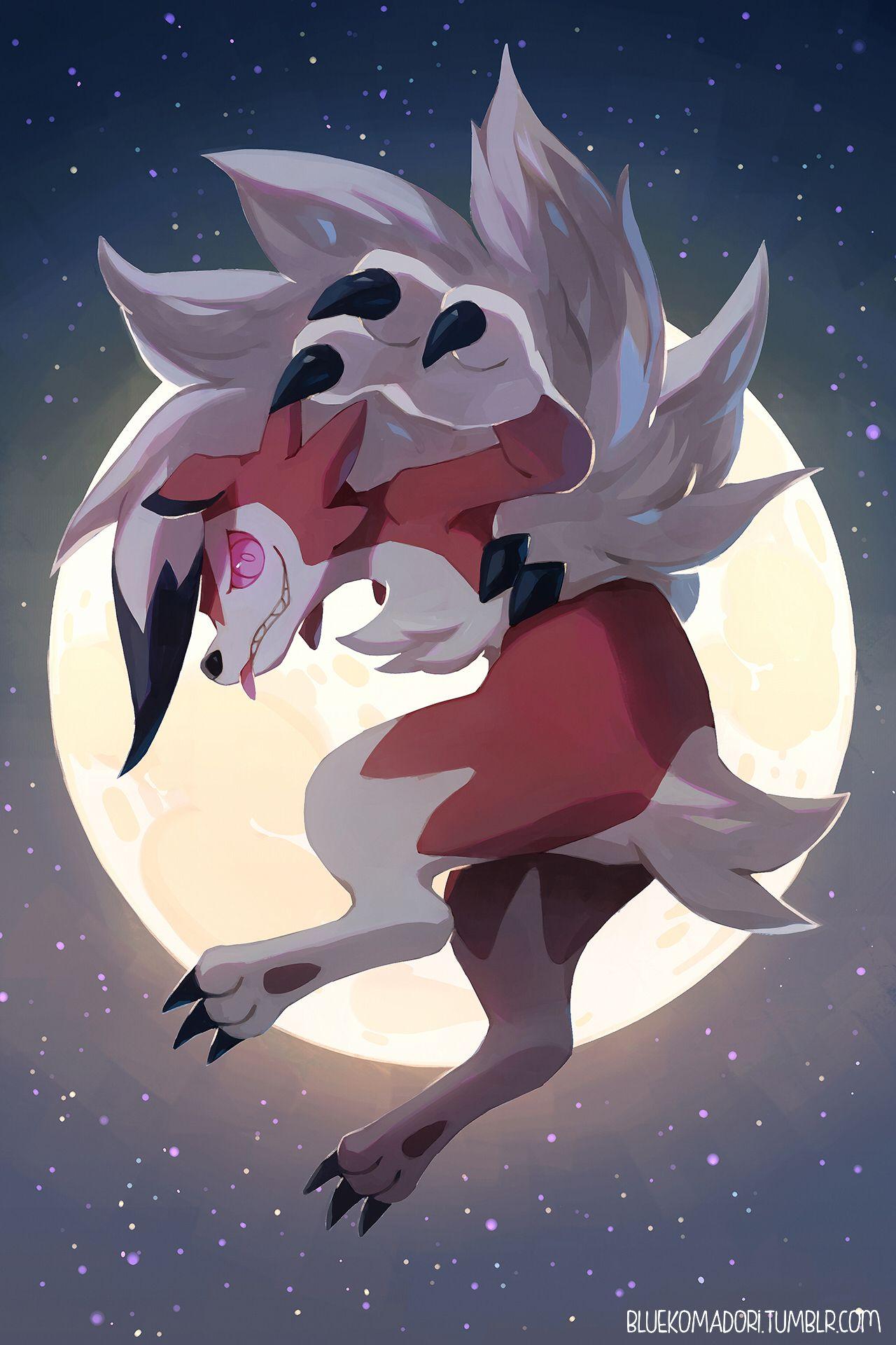 Alola Region image Lycanroc Midnight Form HD wallpapers and