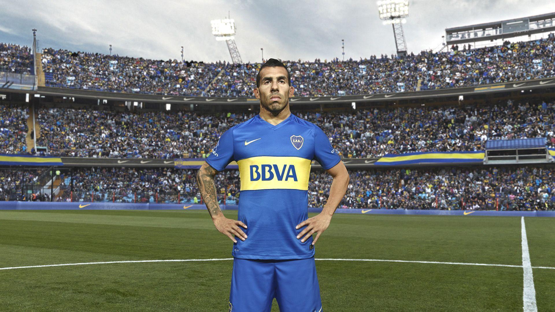 Carlos Tevez 2016 Boca Juniors Nike Kit Wallpapers