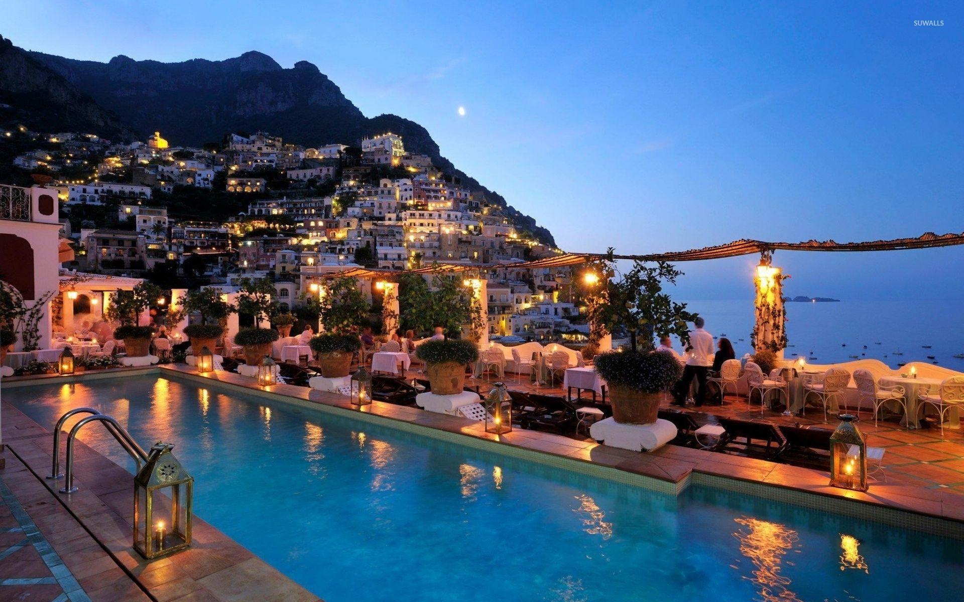 Amazing lights in Amalfi wallpapers