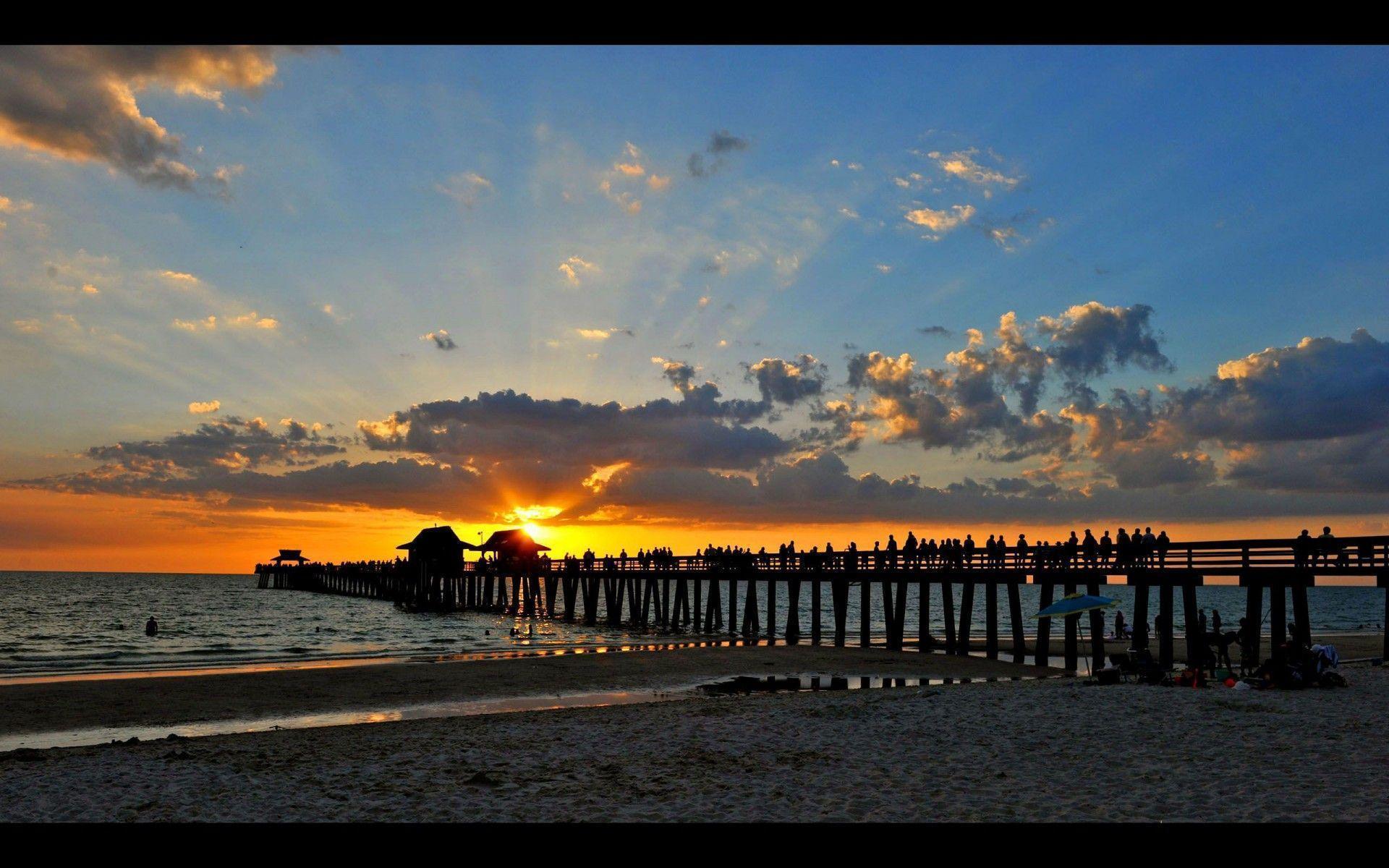 Sunset on the pier in Naples – Naples, FL, USA