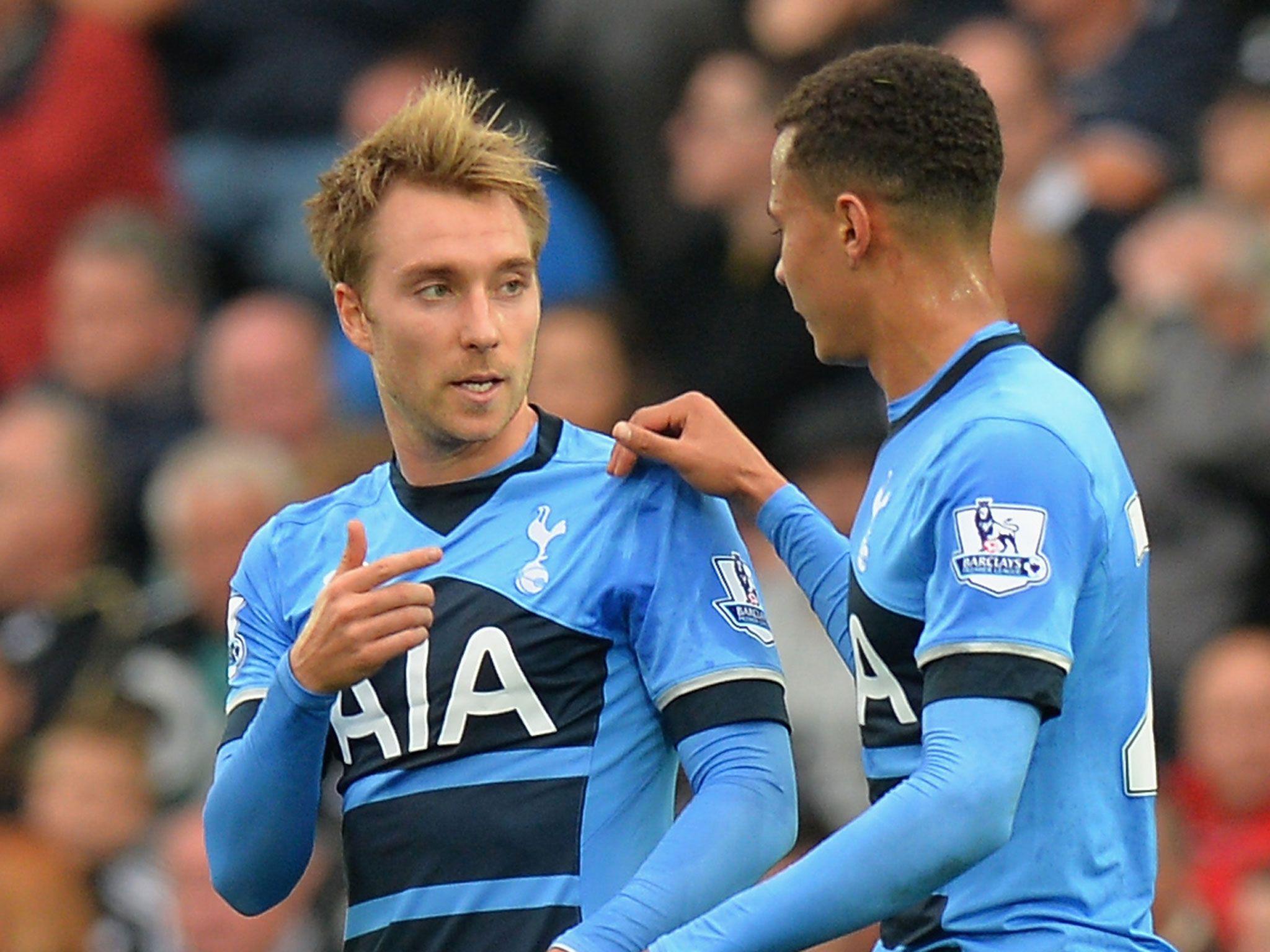 Christian Eriksen with team