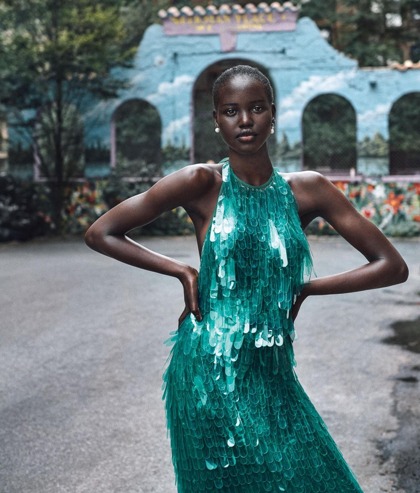 Adut Akech in WSJ. Magazine February 2019 by Cass Bird