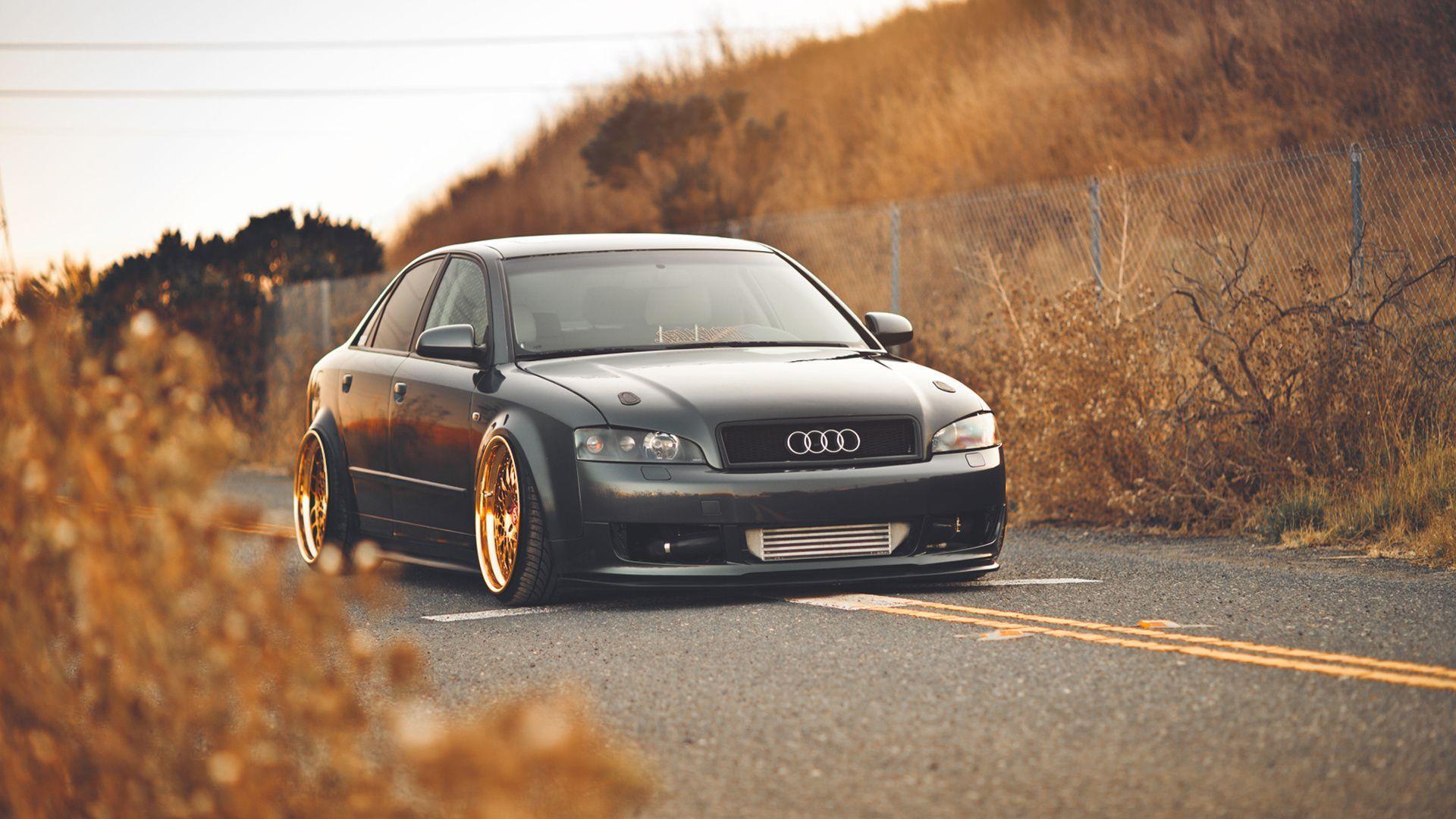 Download Wallpapers Audi, A4, Audi, Autumn, Gold Full HD