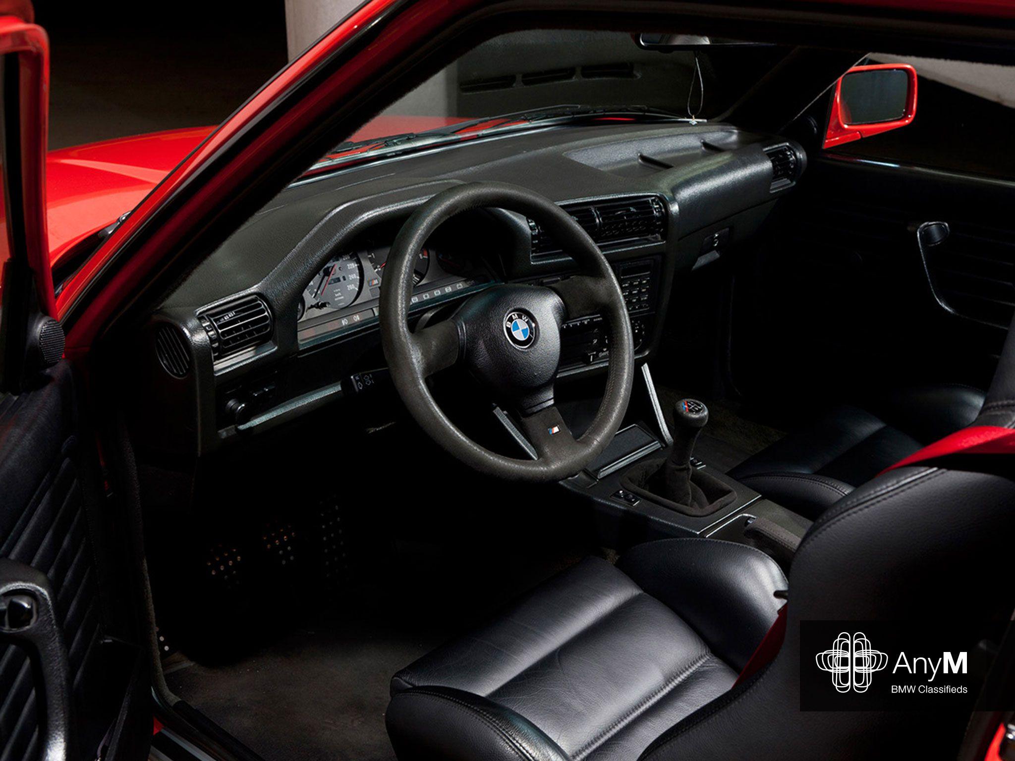 E30 M3 WALLPAPER: Sport Evolution Black Leather Interior