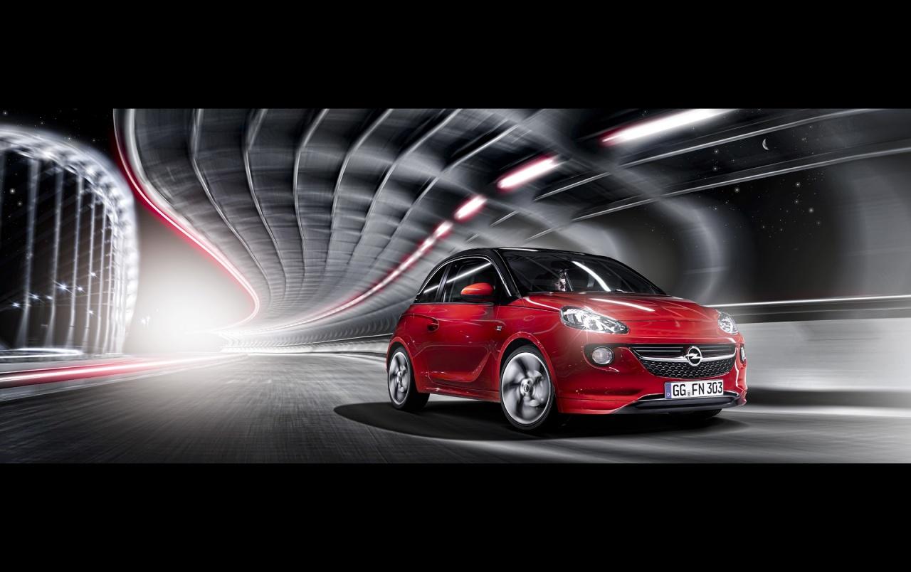 2013 Opel ADAM Red Front Motion wallpapers