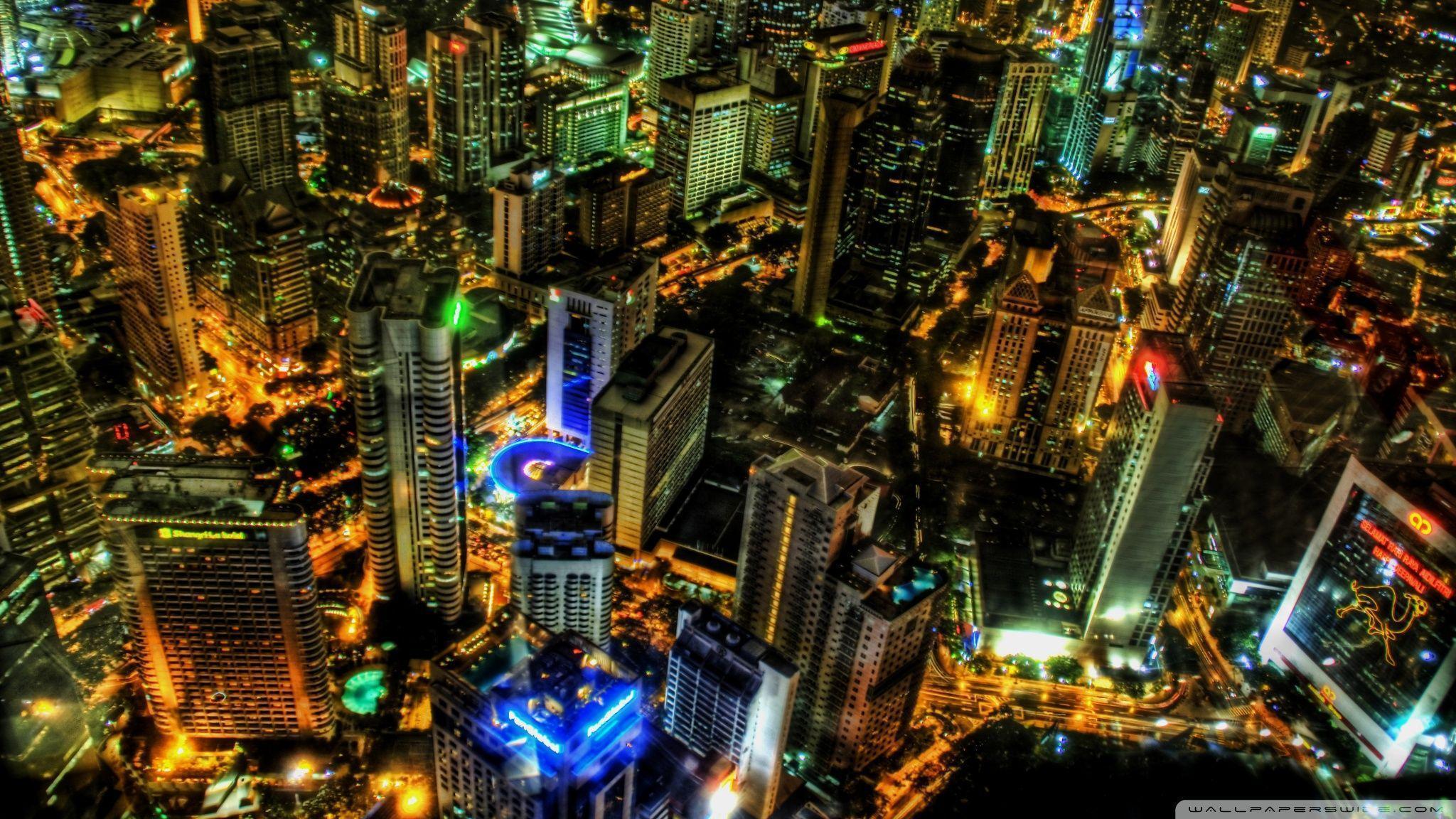 Kuala Lumpur At Night Malaysia Wallpapers