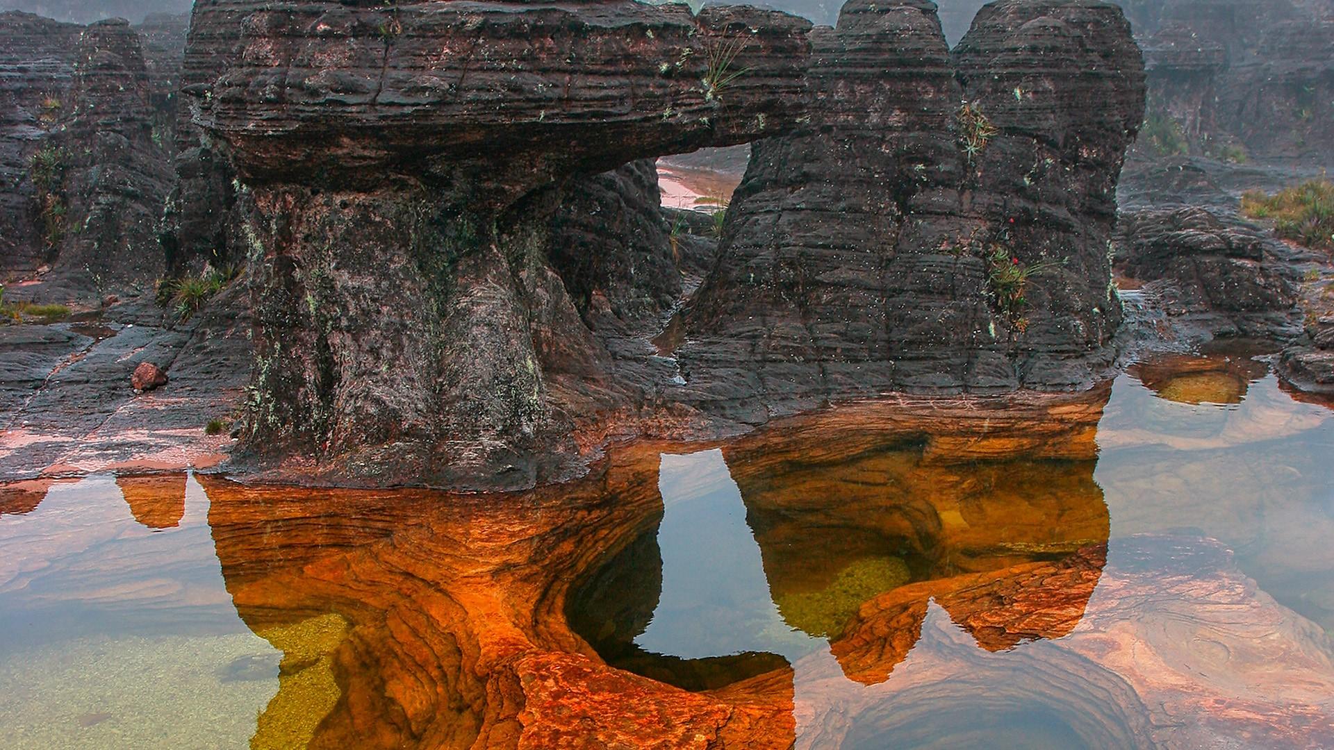 Natural pool on top of Mount Roraima, Venezuela