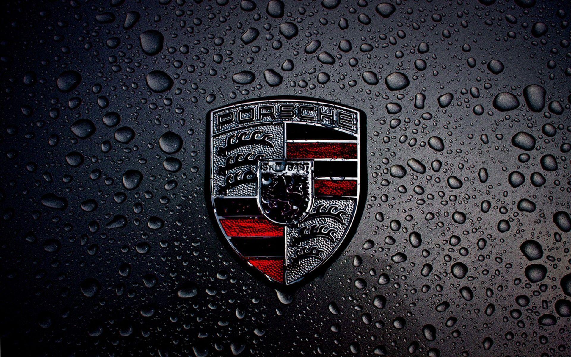 Dark Porsche Logo HD Wallpapers for Desktop and iPad