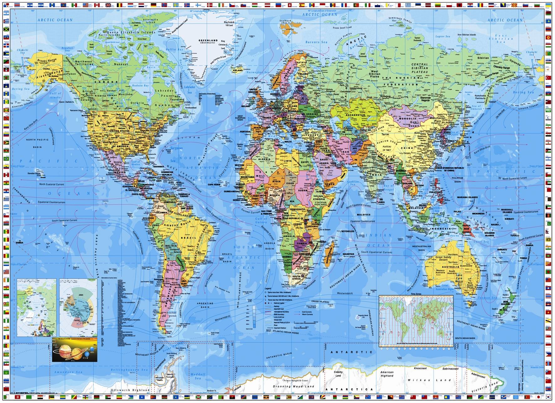 World Map Mural Wallpapers and Backgrounds