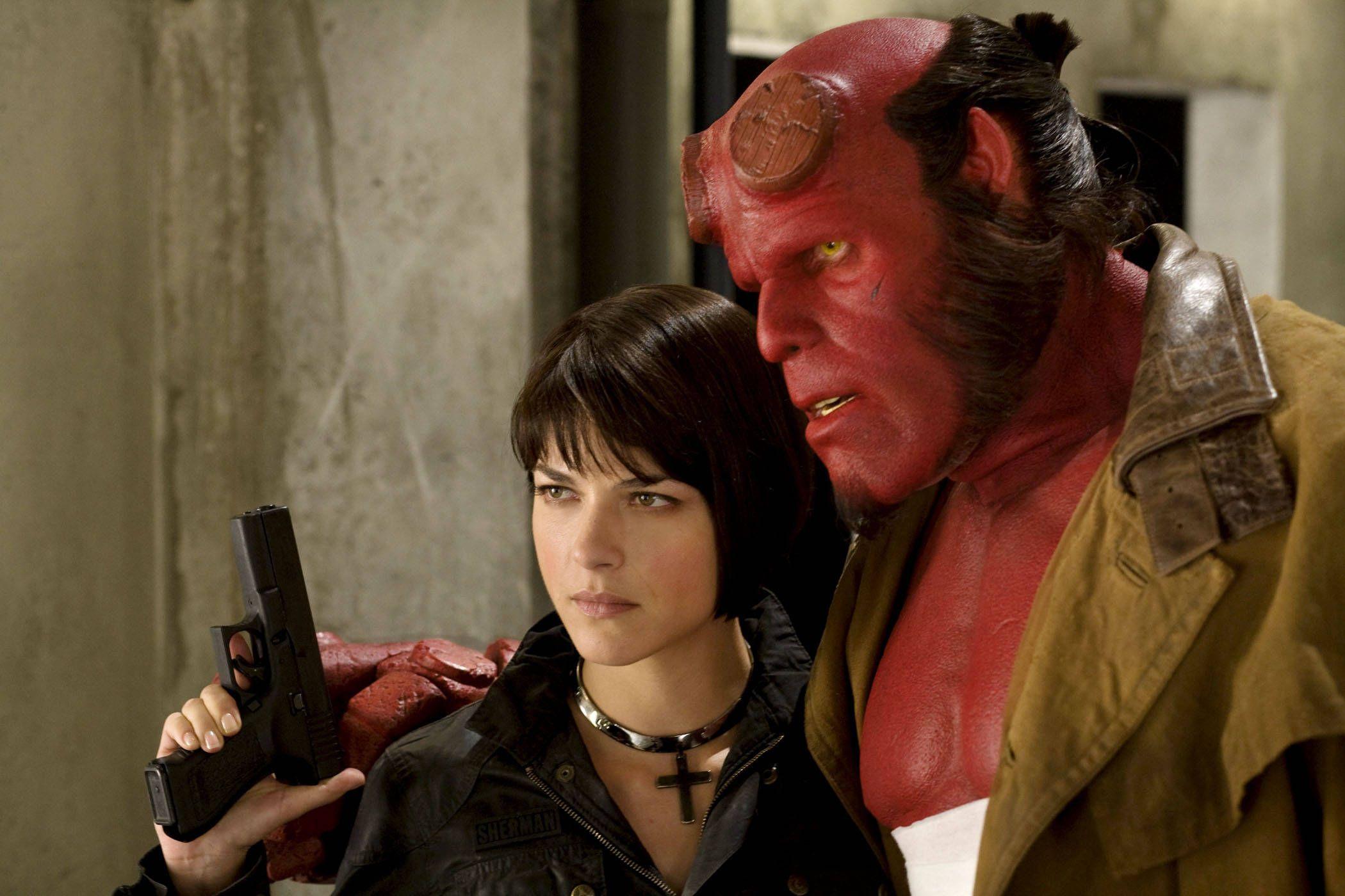 Elizabeth Sherman and Hellboy