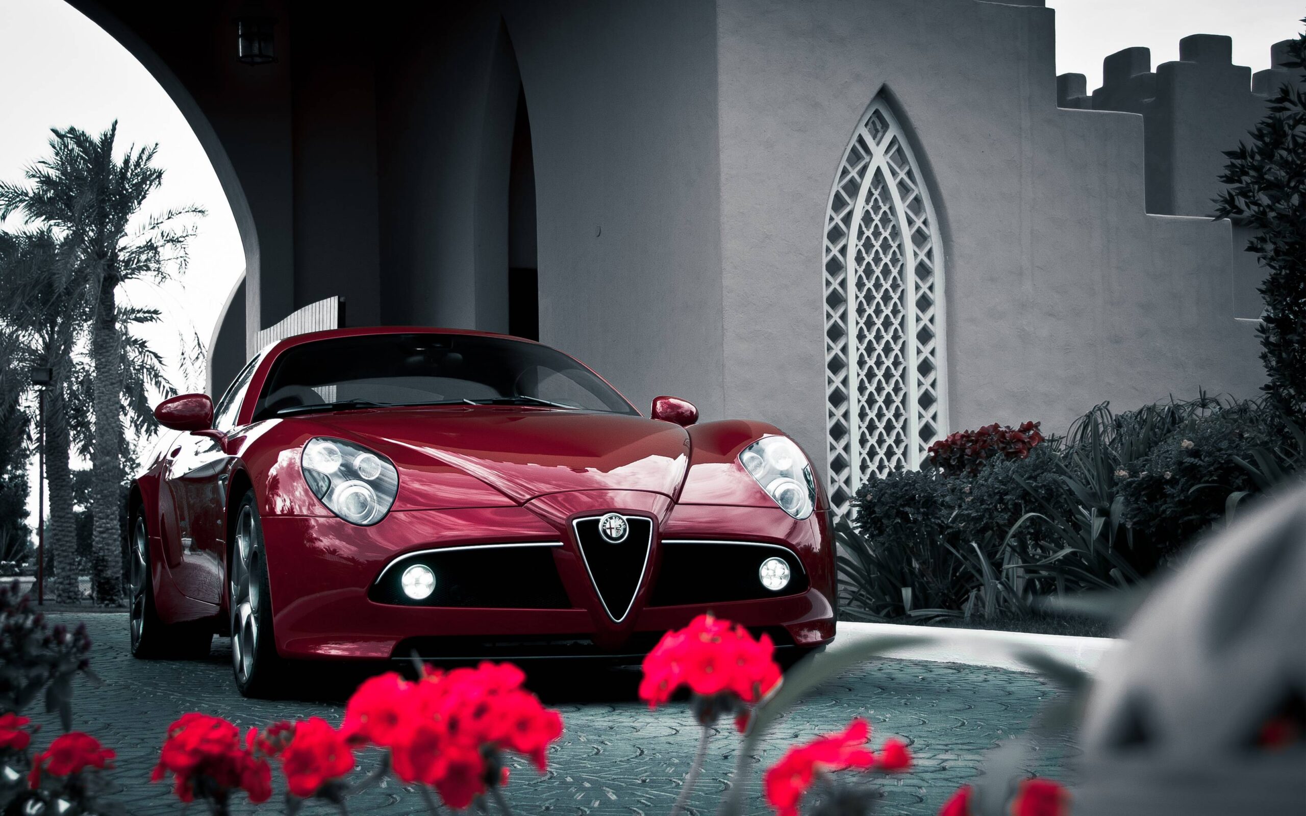 Alfa Romeo 8C Competizione Sports Car Wallpapers