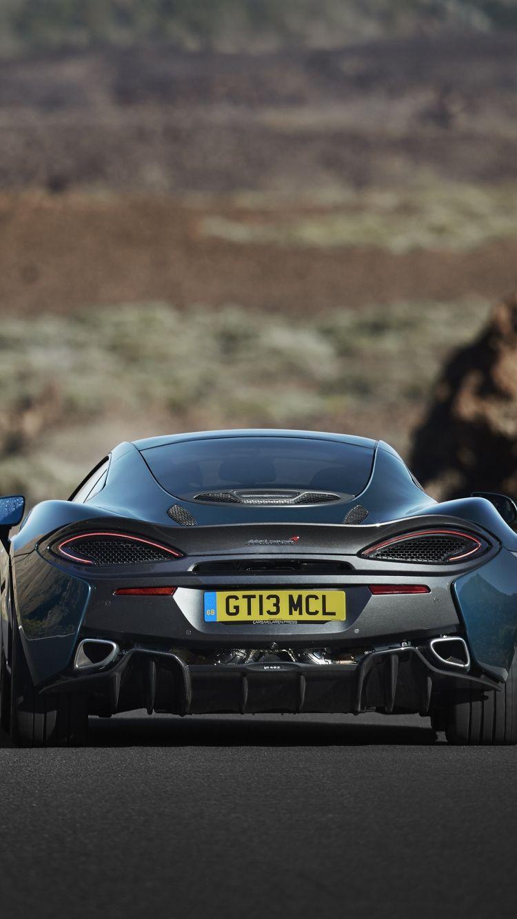 Download Wallpapers Mclaren, 570gt, Road, Rear view iPhone