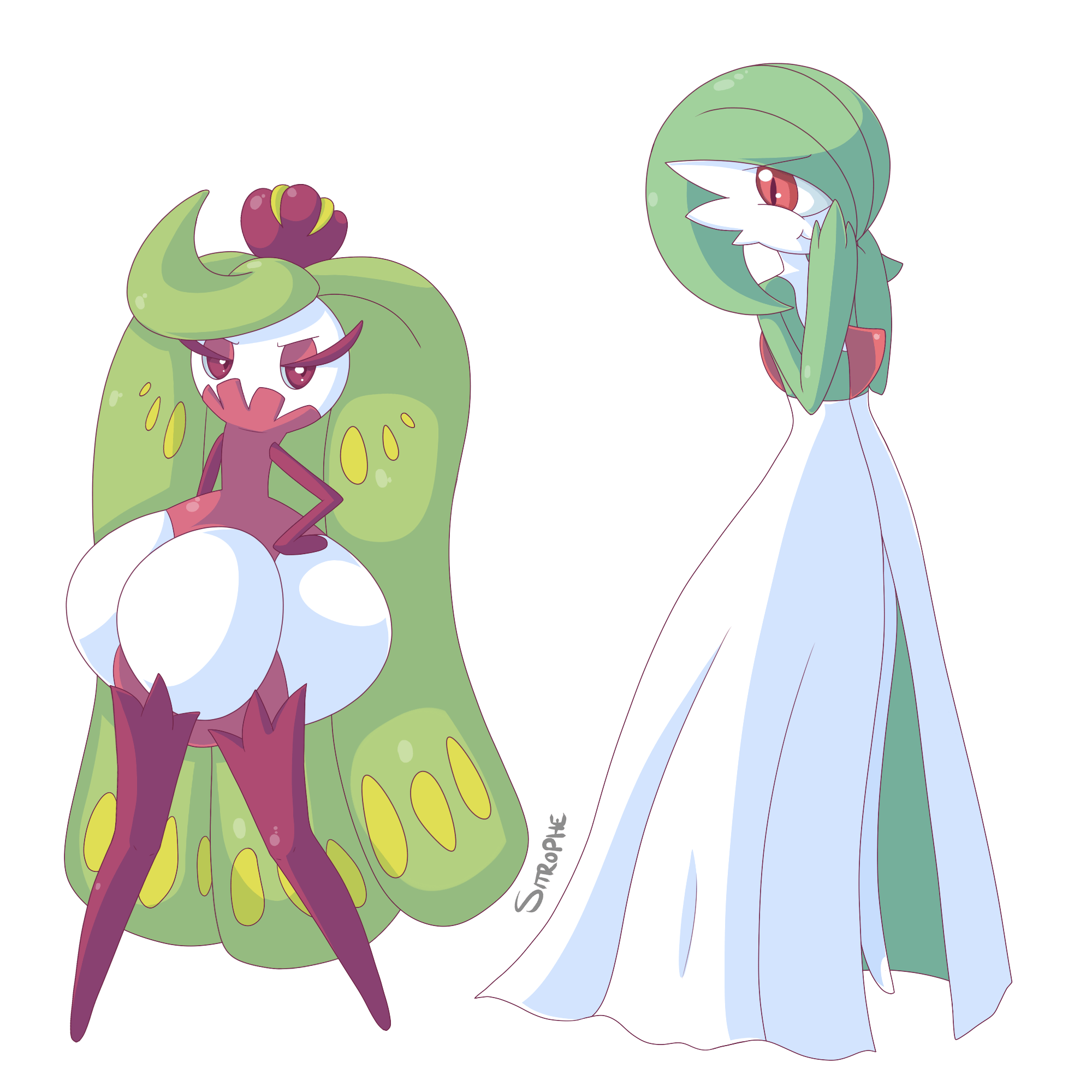 Gardevoir and Tsareena