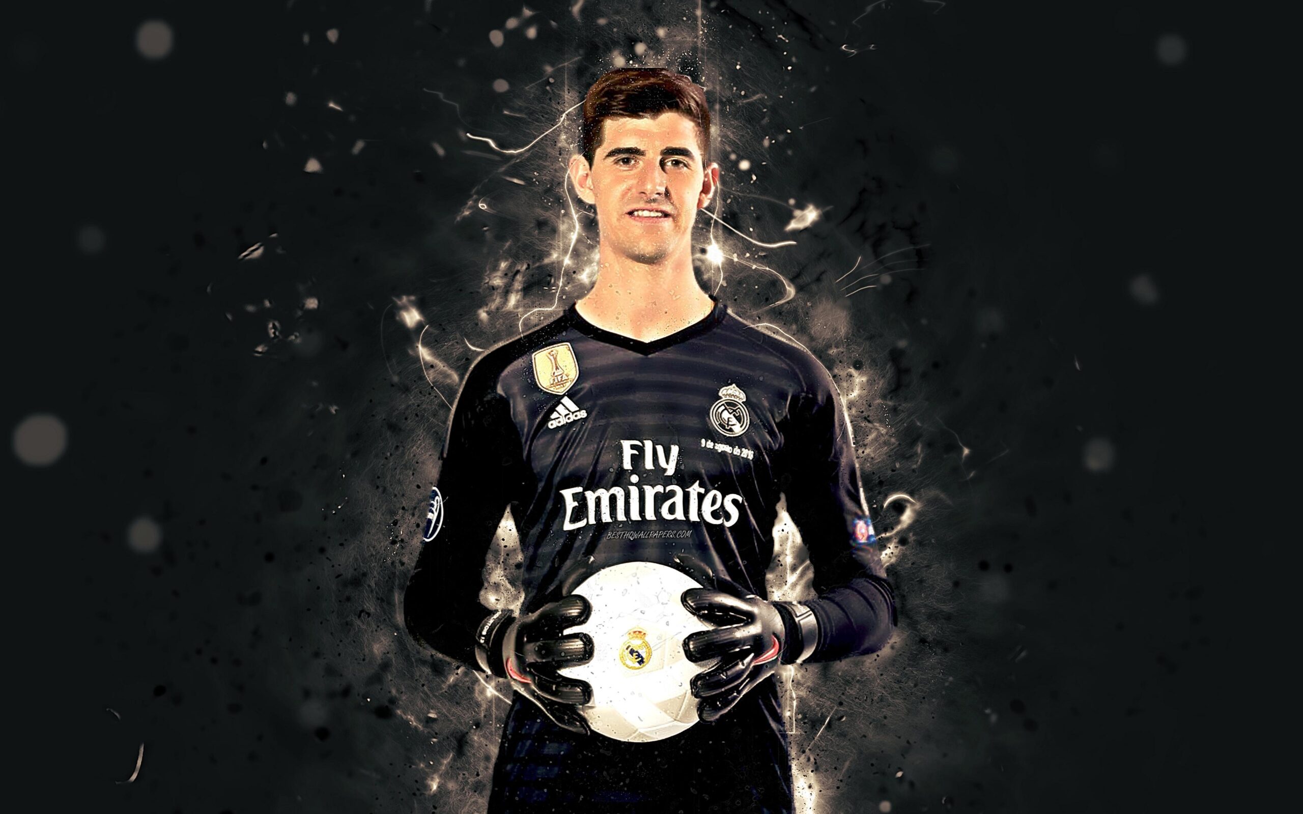 Download wallpapers Thibaut Courtois, 4k, season 2018