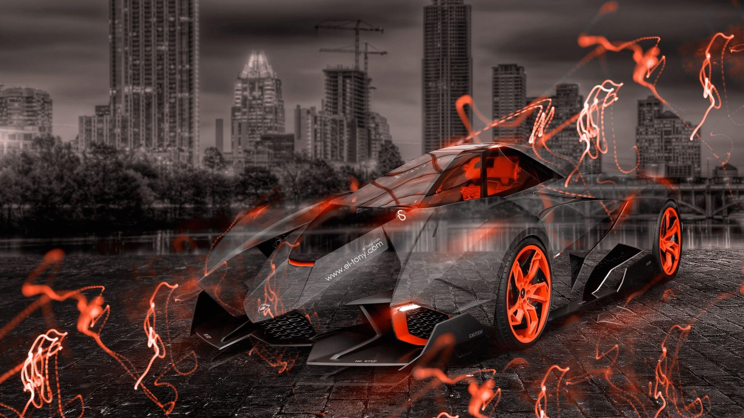 Lamborghini Egoista Crystal City Energy Car 2015 Wallpapers El