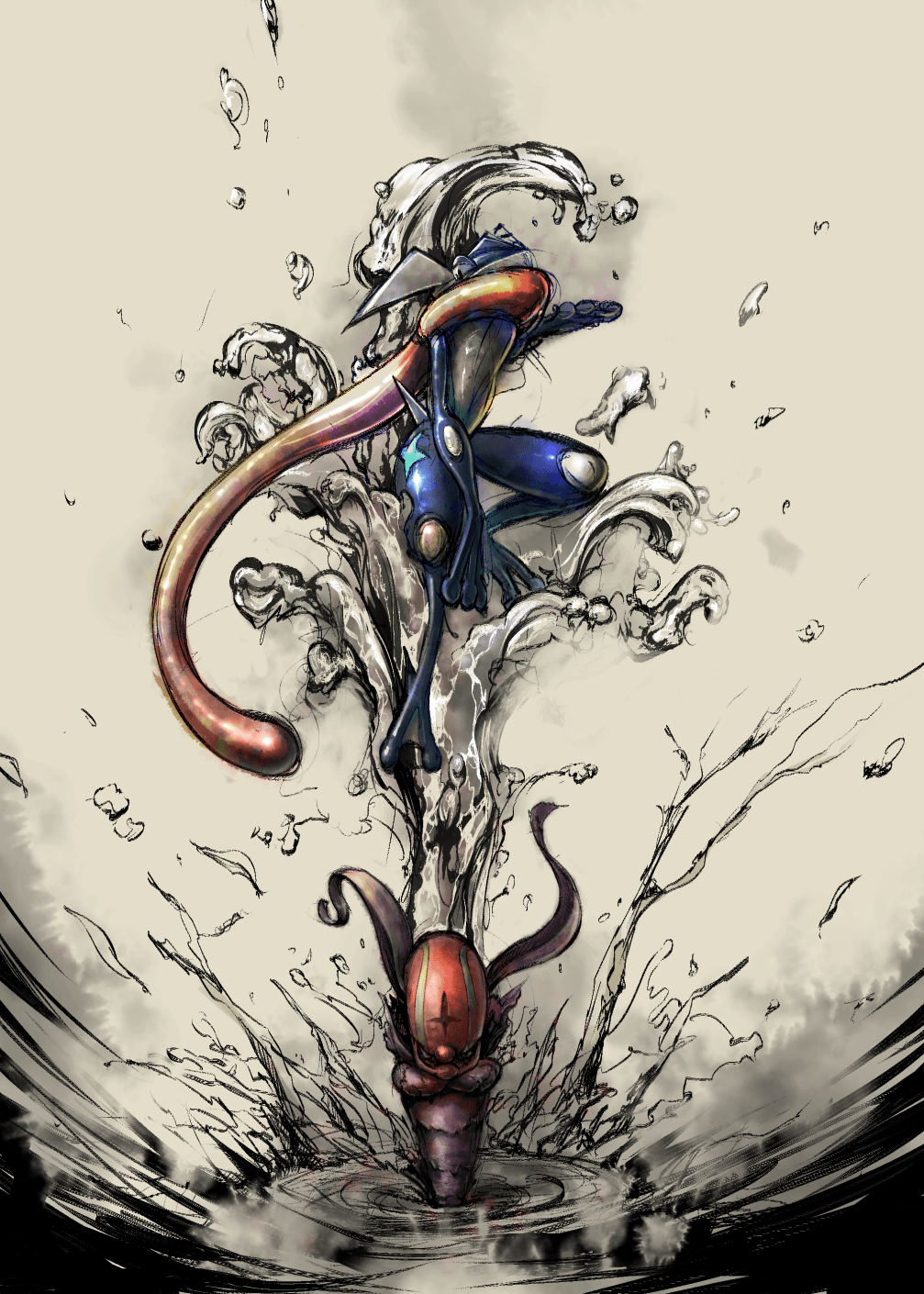 Greninja and Accelgor