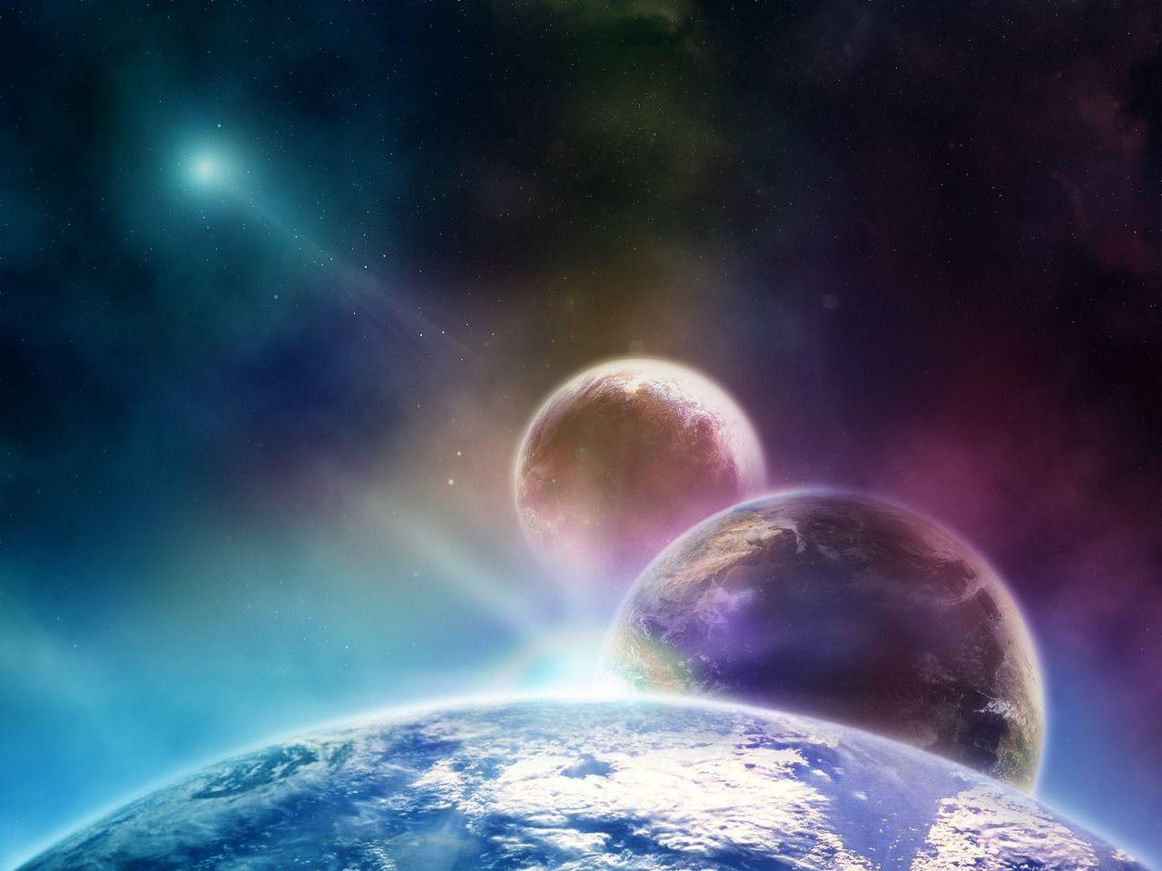 3 Planets Wallpapers Space Nature