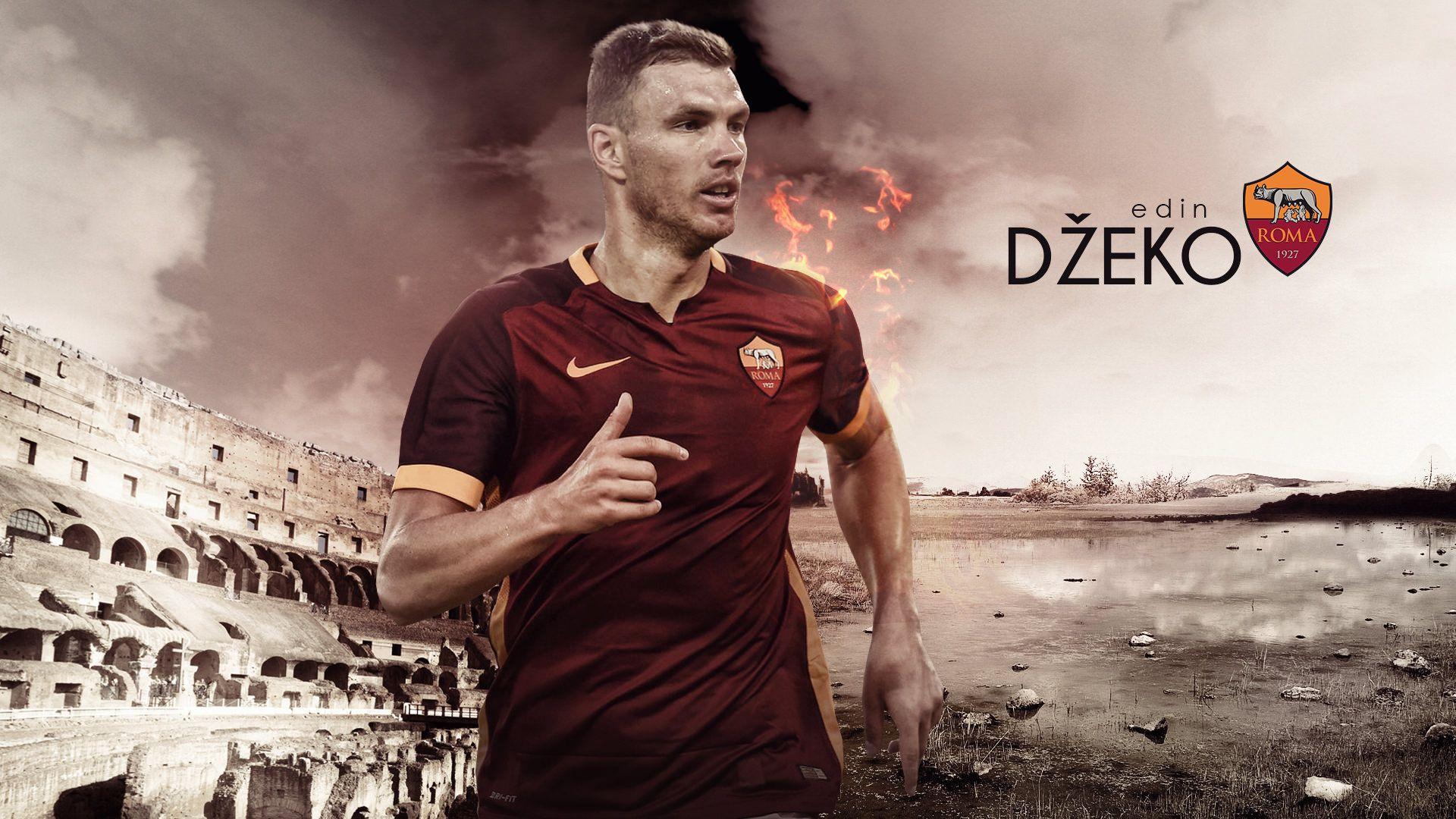 Edin Dzeko AS Roma 2015/2016 Wallpapers