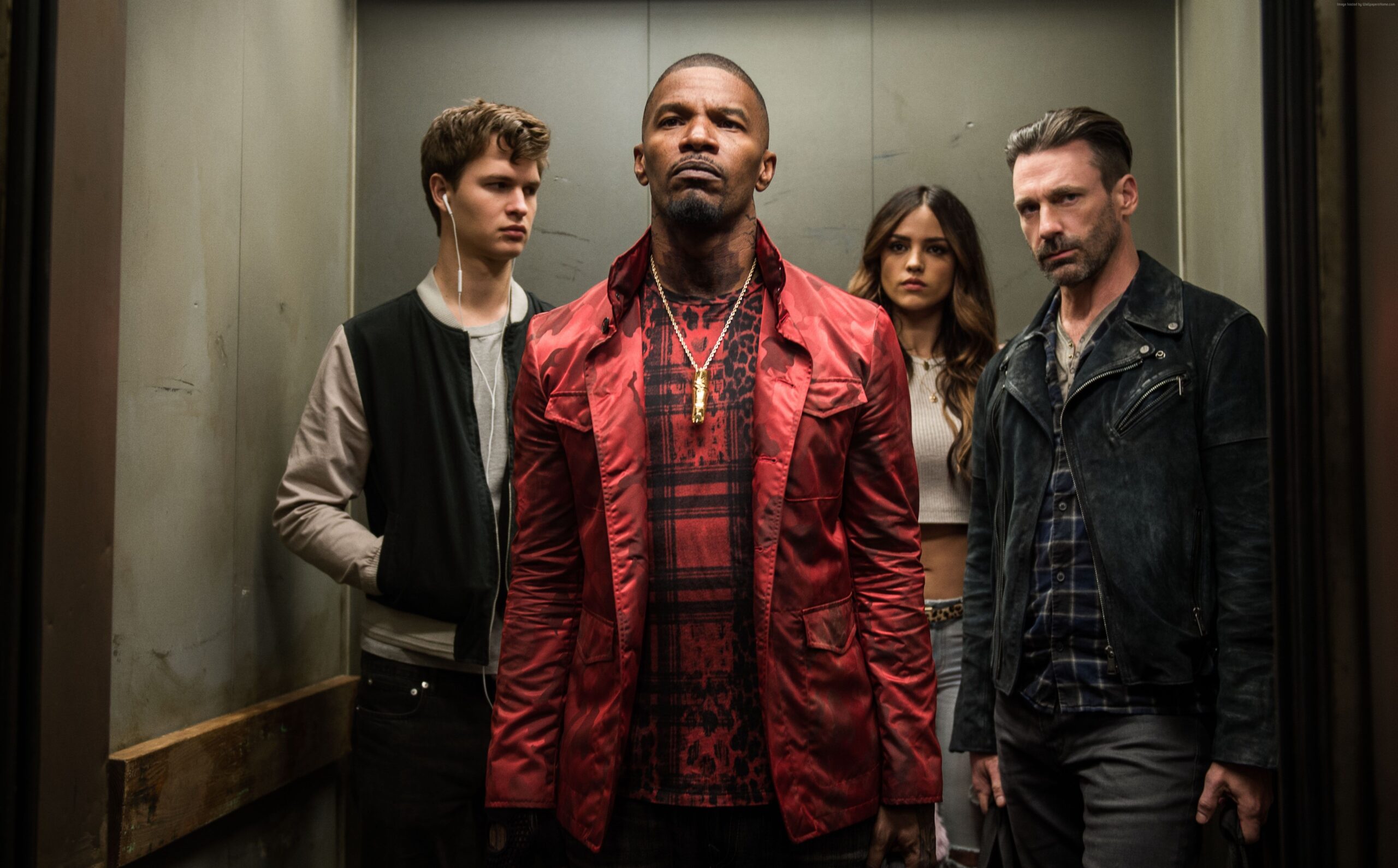 Wallpapers Baby Driver, Jon Hamm, Ansel Elgort, Eiza Gonzalez, Jamie