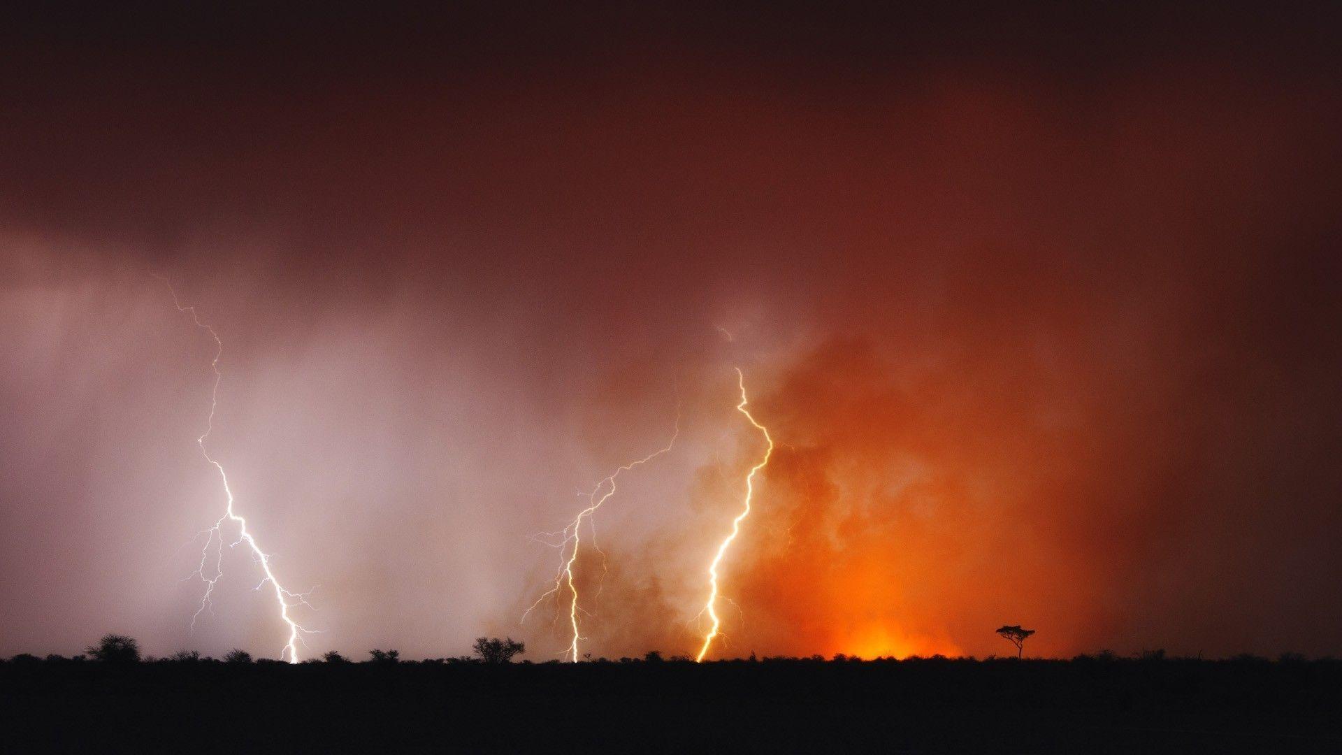 Botswana landscapes lightning wallpapers