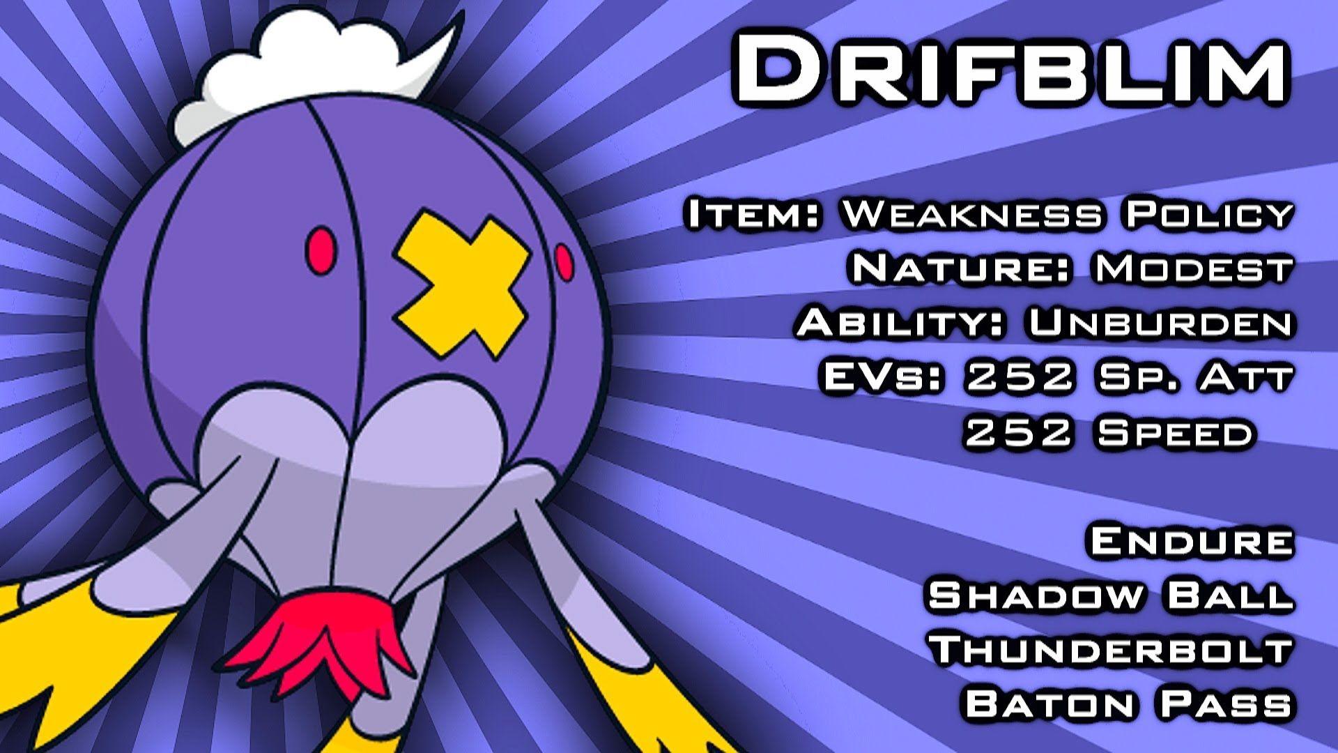 Custom Moveset: Weakness Policy Drifblim