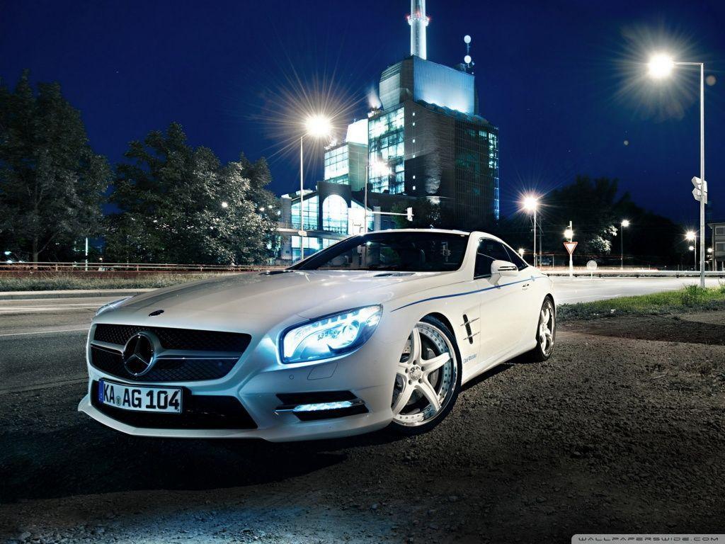 Mercedes Benz SL500, Night HD desktop wallpapers : Widescreen