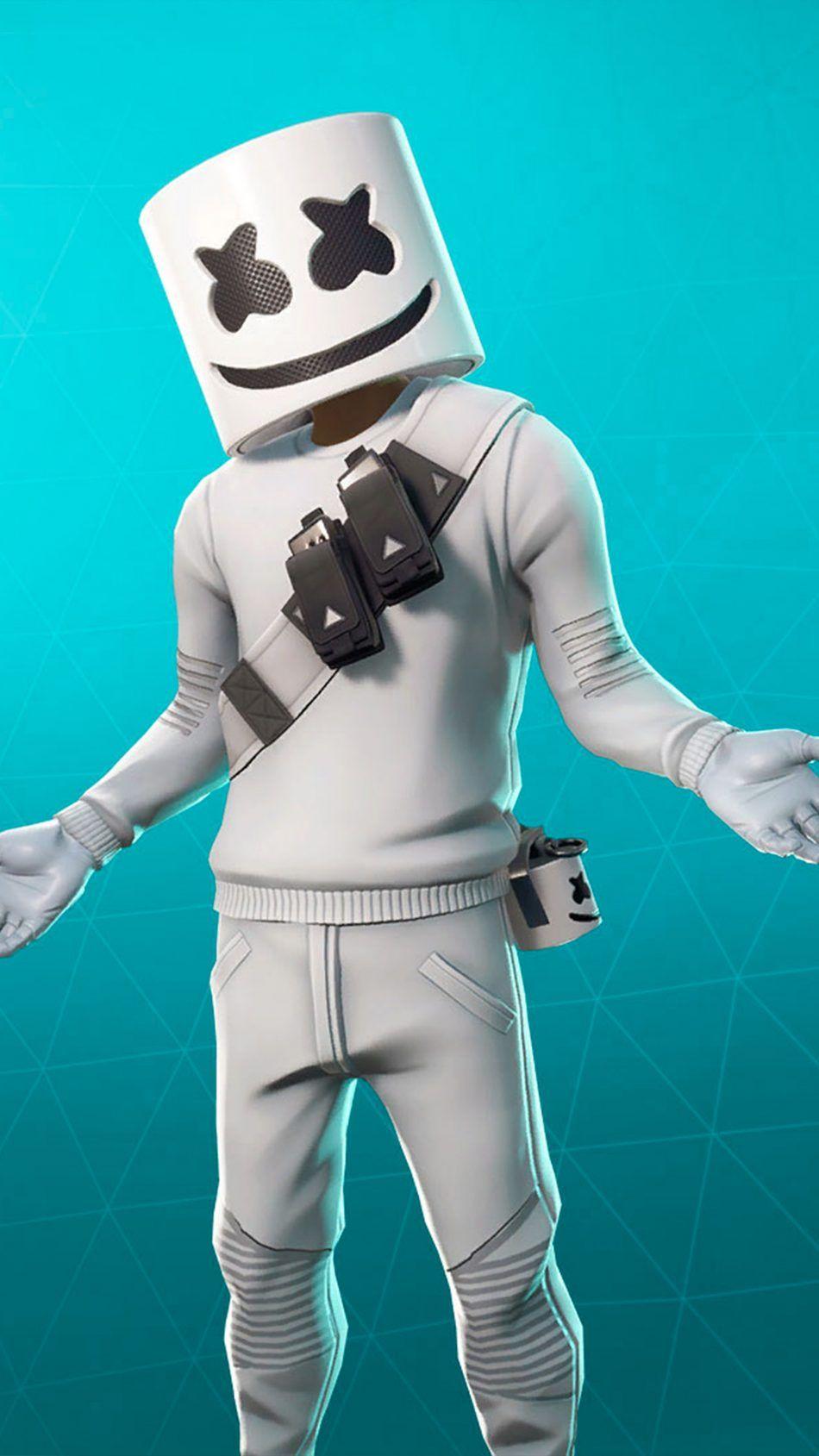 Download Marshmello Fortnite Skin Free Pure 4K Ultra HD Mobile Wallpapers