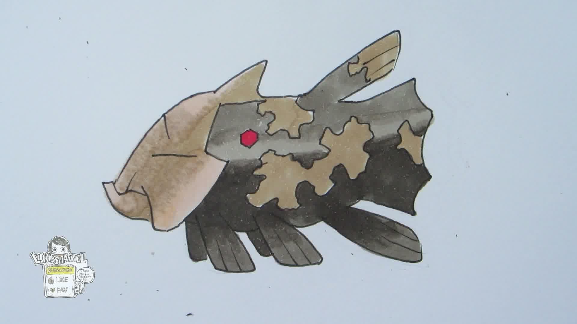 How to draw Pokemon: No. 369 Relicanth