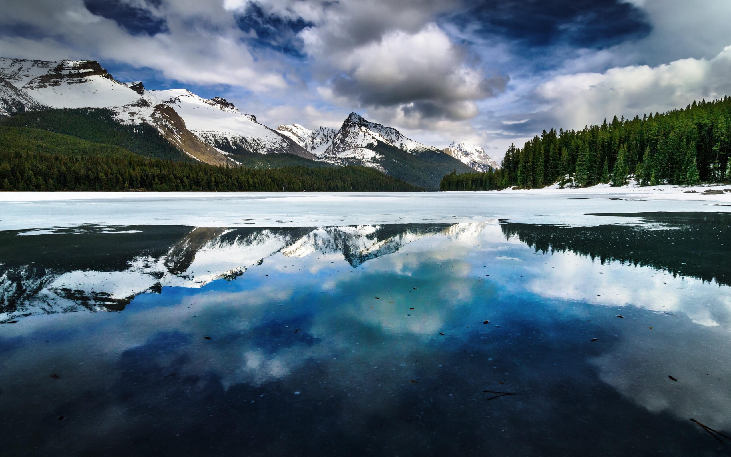 Desktop Wallpapers Jasper Park Canada Maligne Lake Alberta