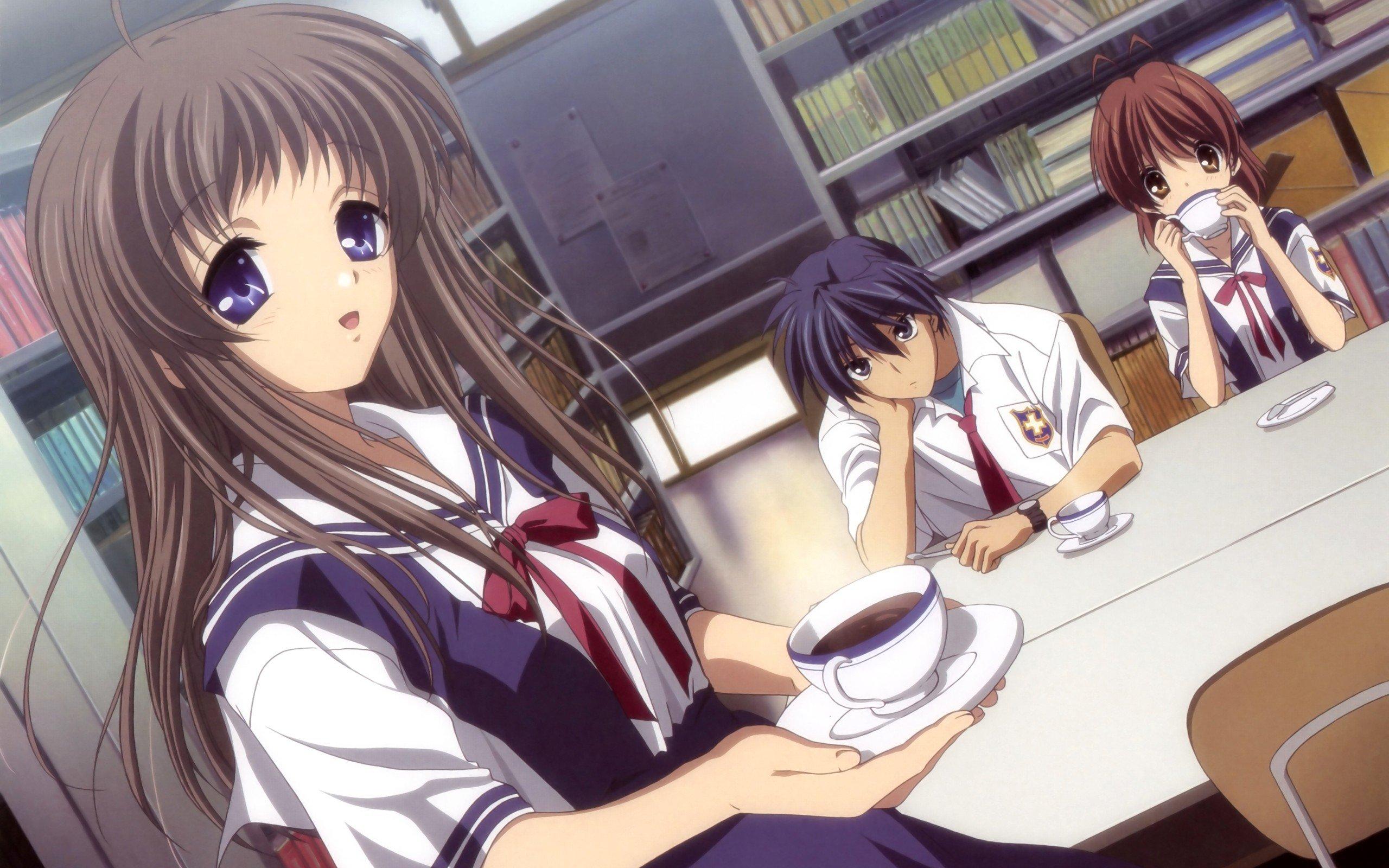 Clannad, Anime girls, Schoolgirls, Furukawa Nagisa, Miyazawa Yukine