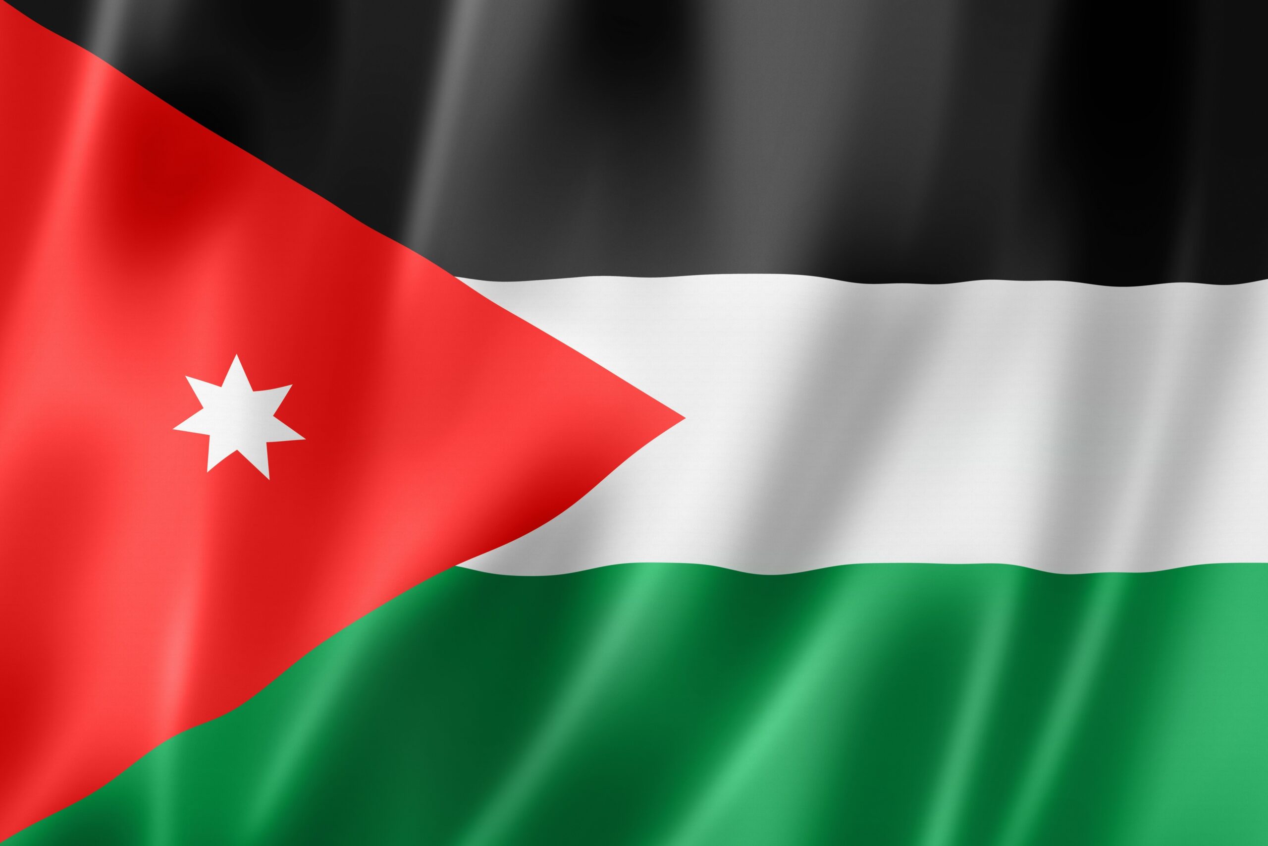 Flag of Jordan, officially adopted on 18 April 1928, is based on the