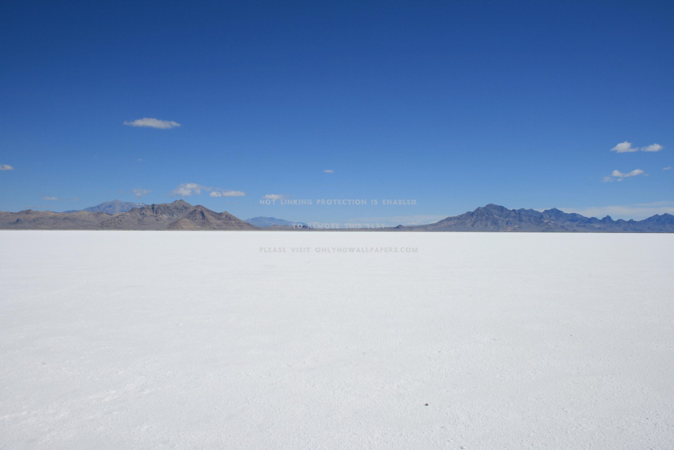 Bonneville Salt flats pilot