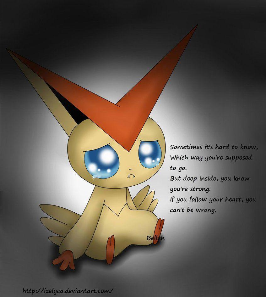 Sad Victini by Izelyca