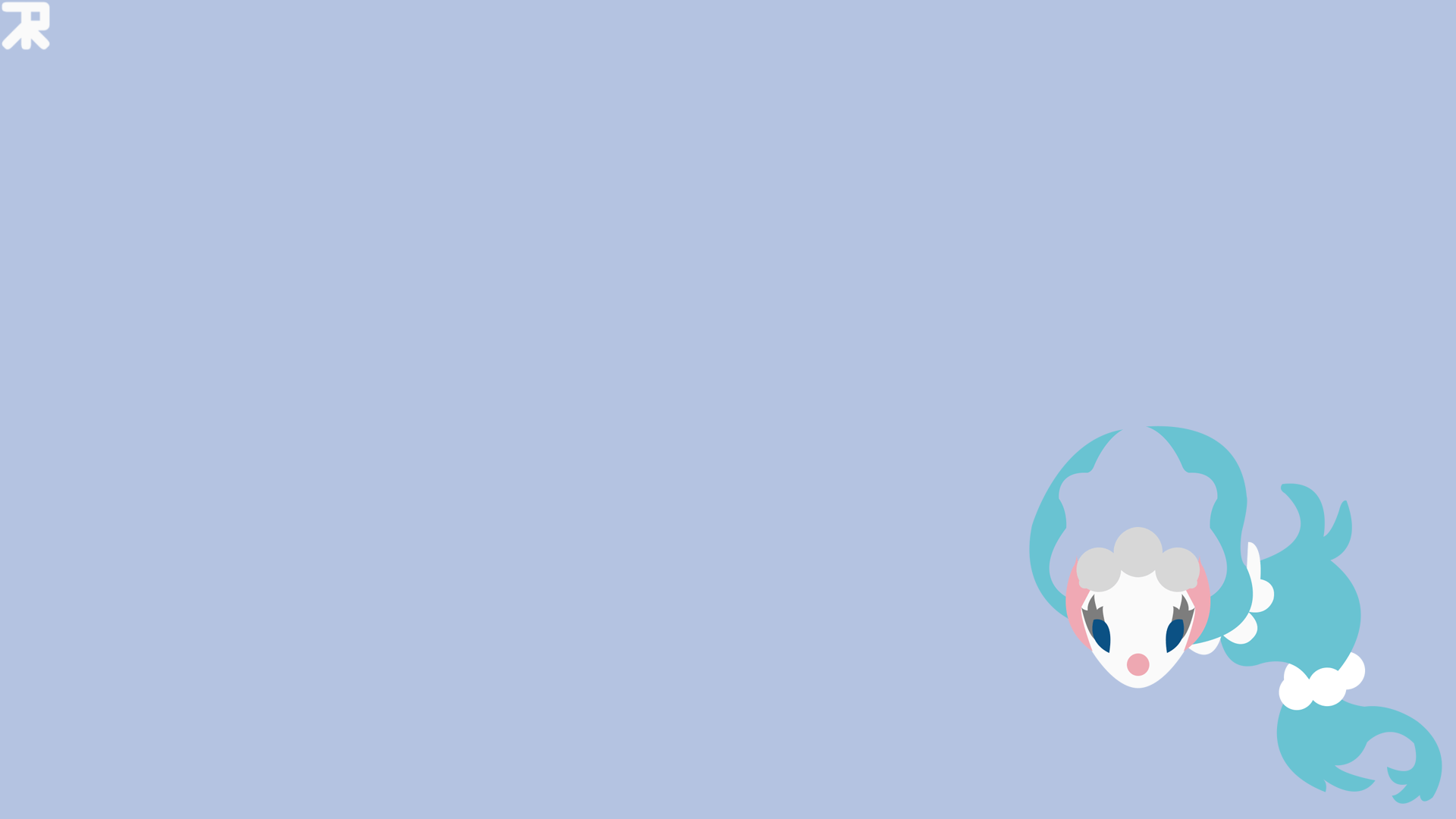 I made a Minimalistic Primarina Wallpaper!