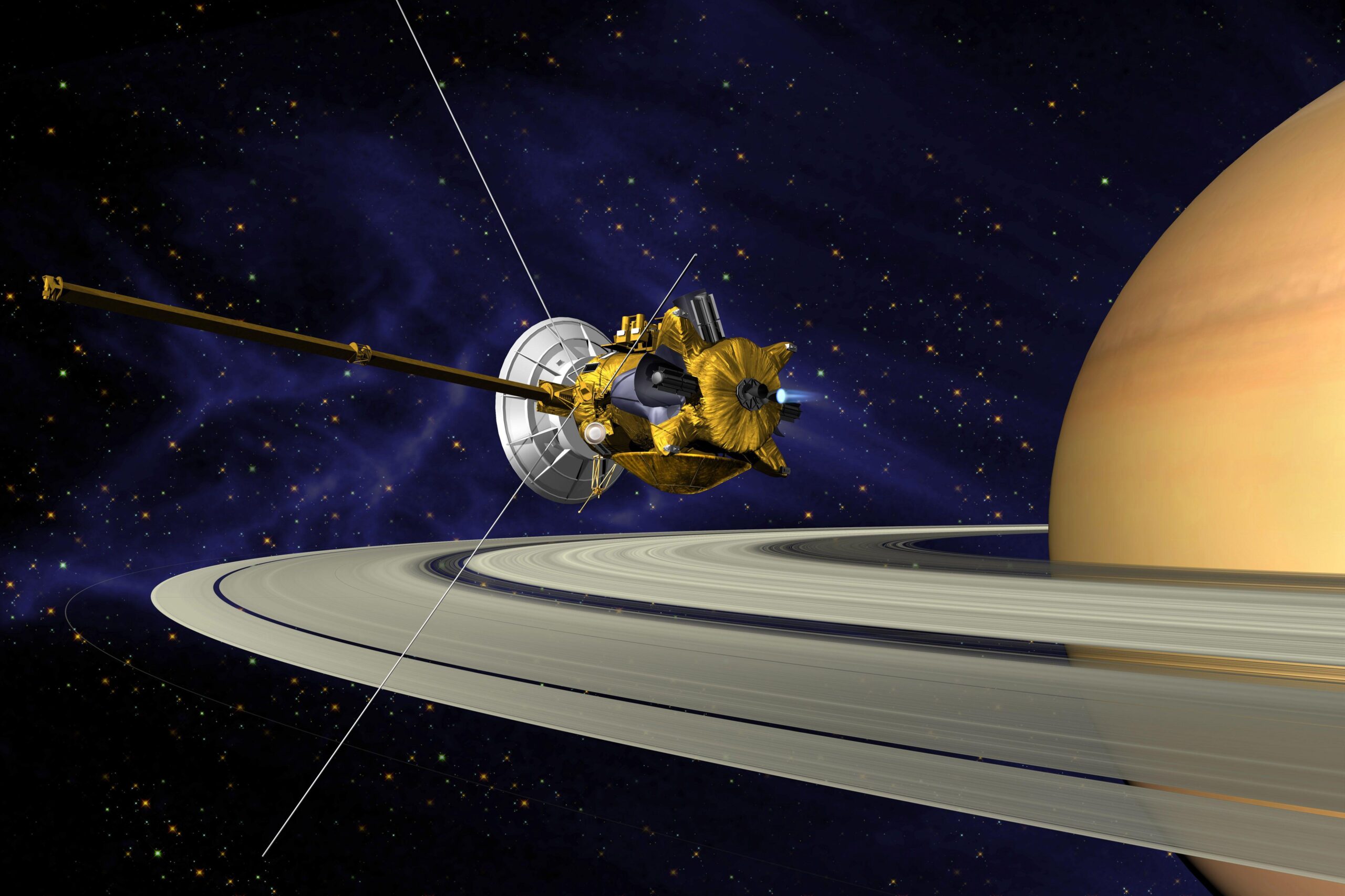 Flyby Of Saturn’s Rings Hd Wallpapers : Wallpapers13