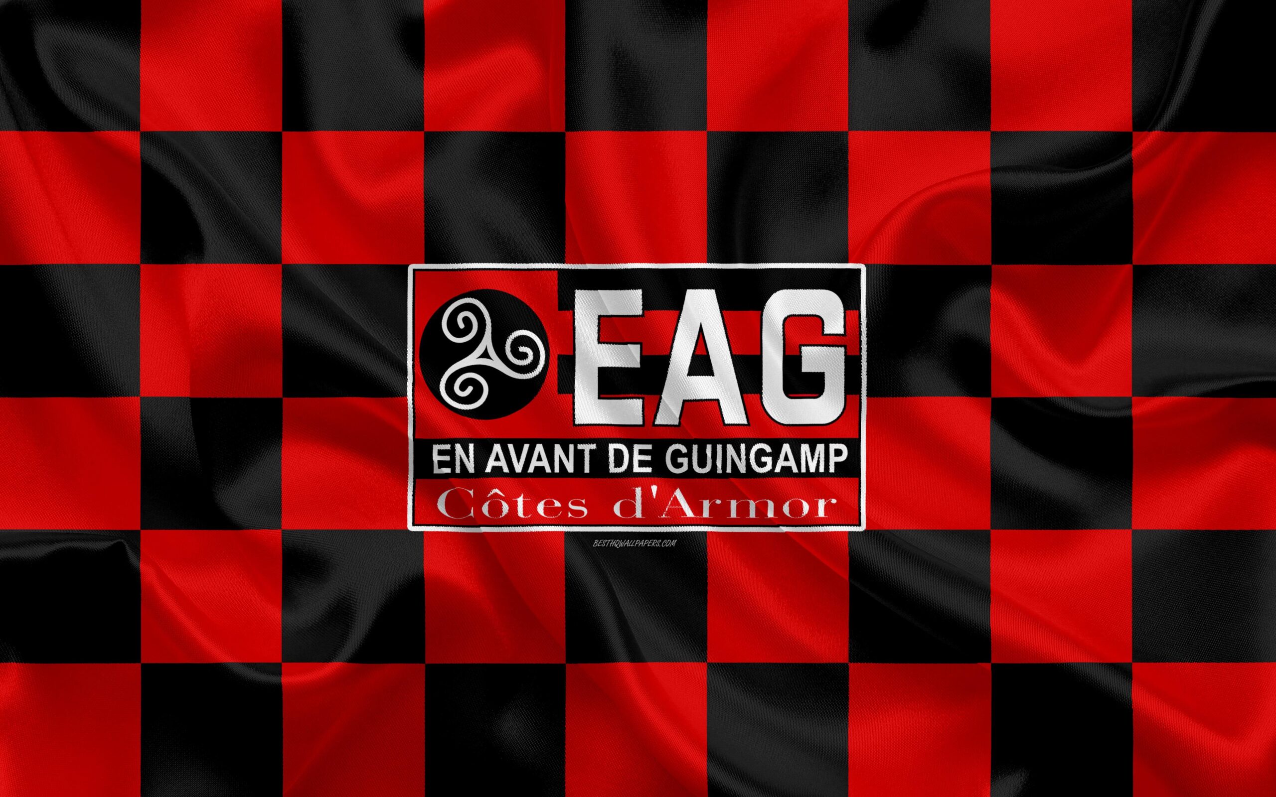 Download wallpapers En Avant de Guingamp, 4k, logo, creative art