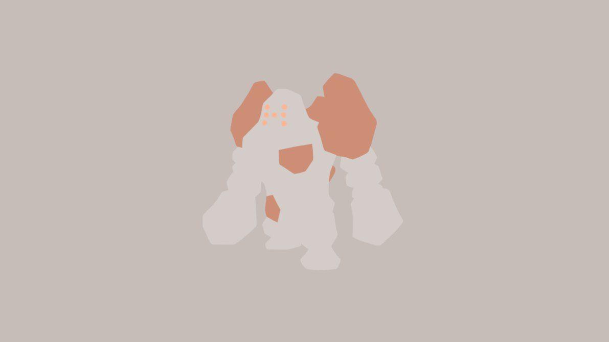 Minimalistic Wallpaper: Regirock