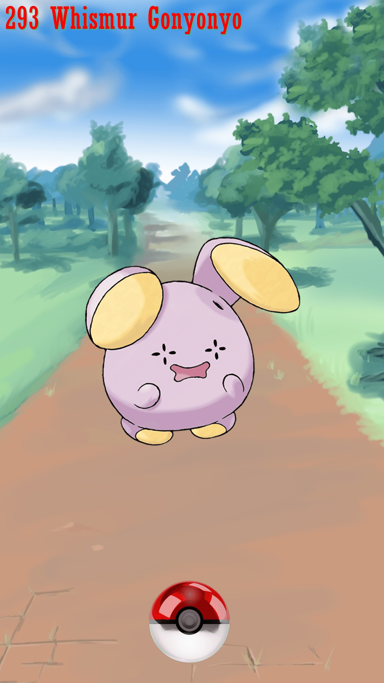 293 Street Pokeball Whismur Gonyonyo