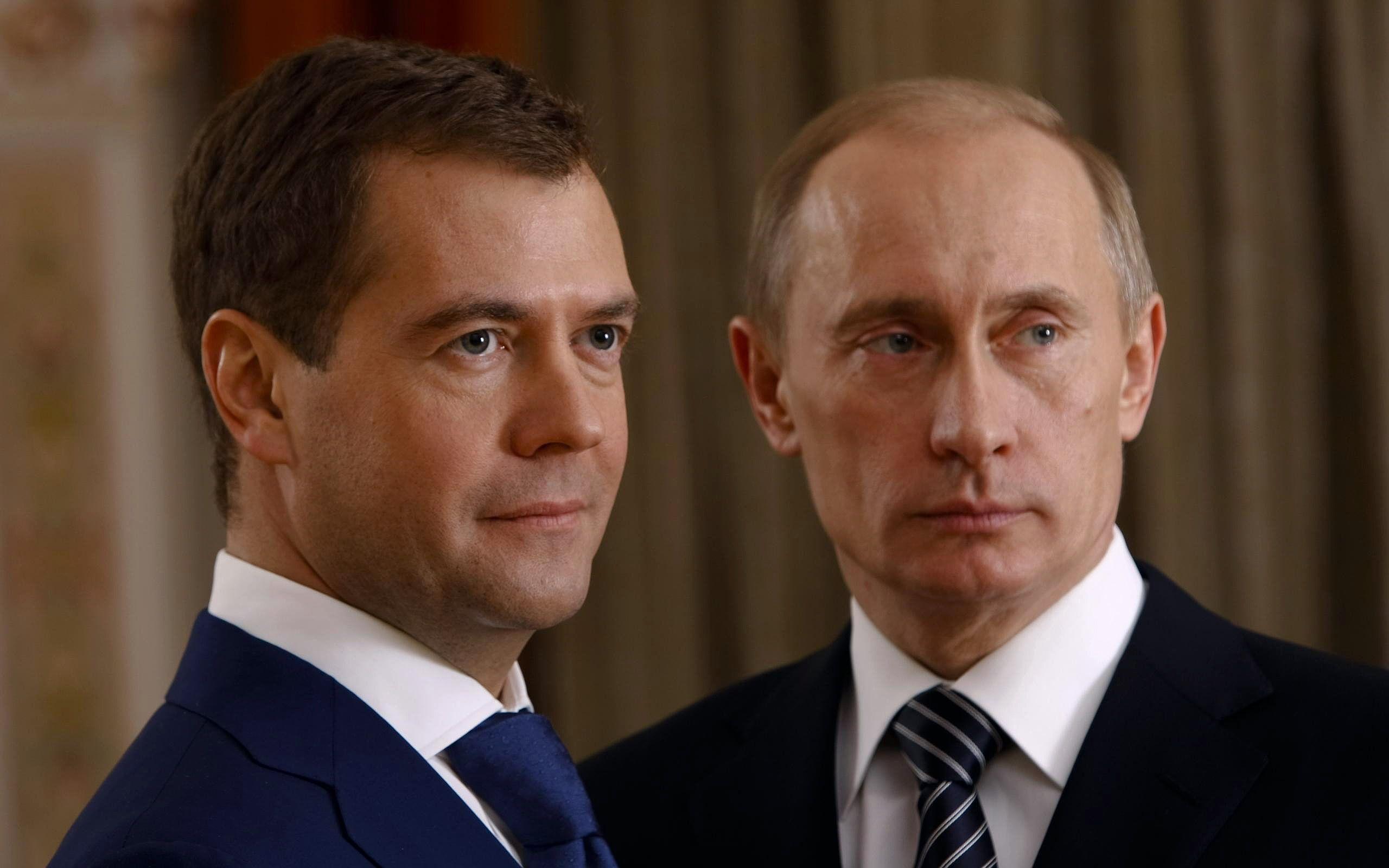 Wallpapers Vladimir Putin Dmitry Medvedev President Celebrities