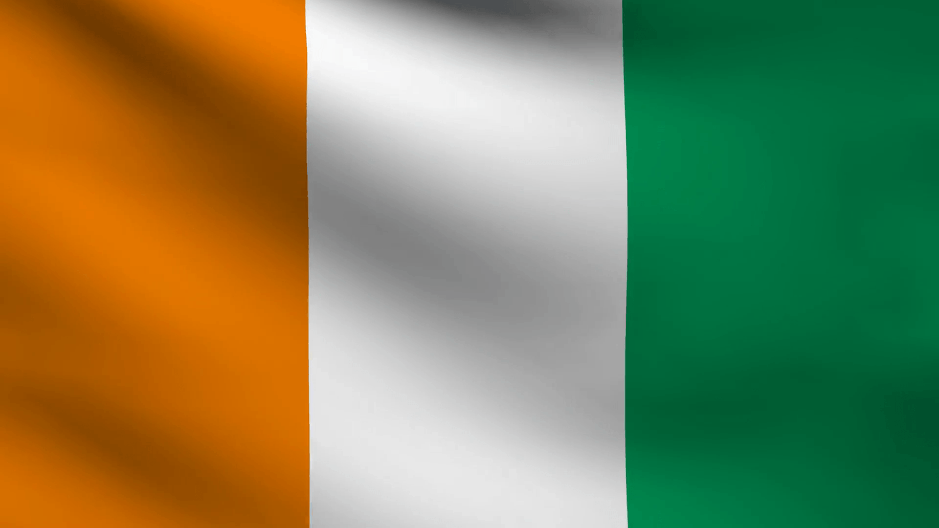 Animation of Ivory coast country flag Motion Backgrounds