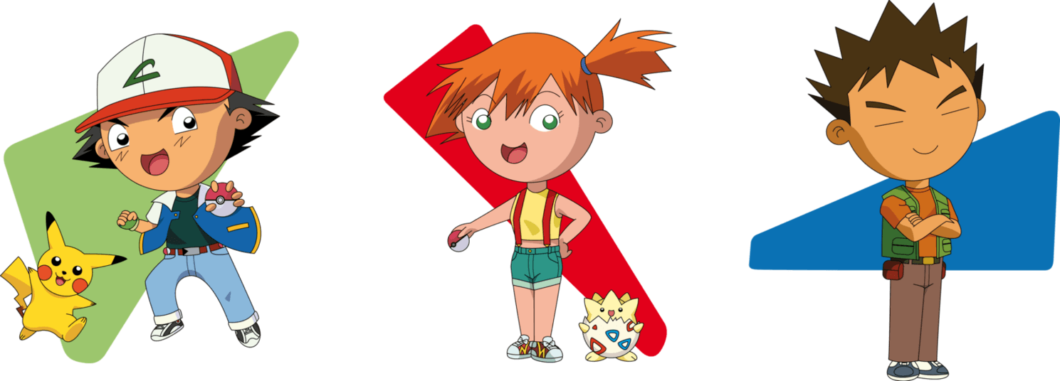 Chibis Ash, Pikachu, Misty, Togepi and Brock by PolarStar on