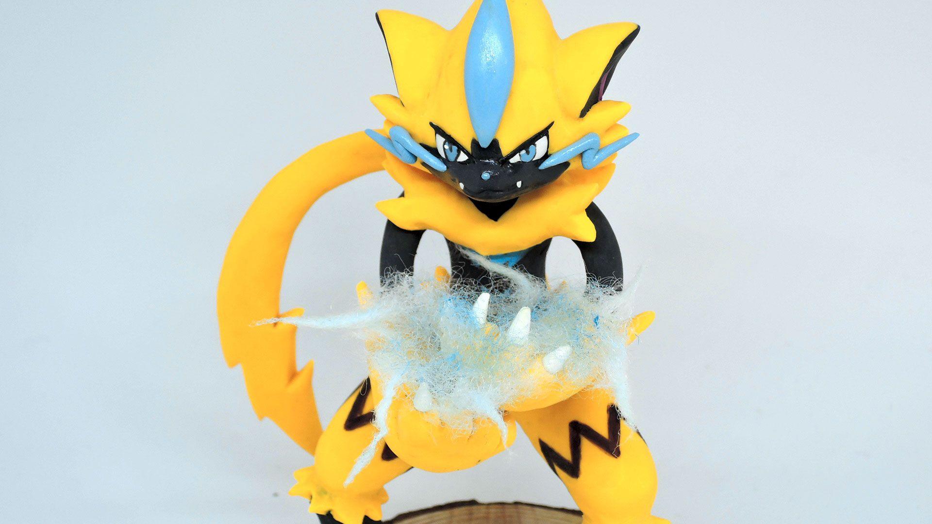 I made Zeraora with sculpey 3. : pokemon