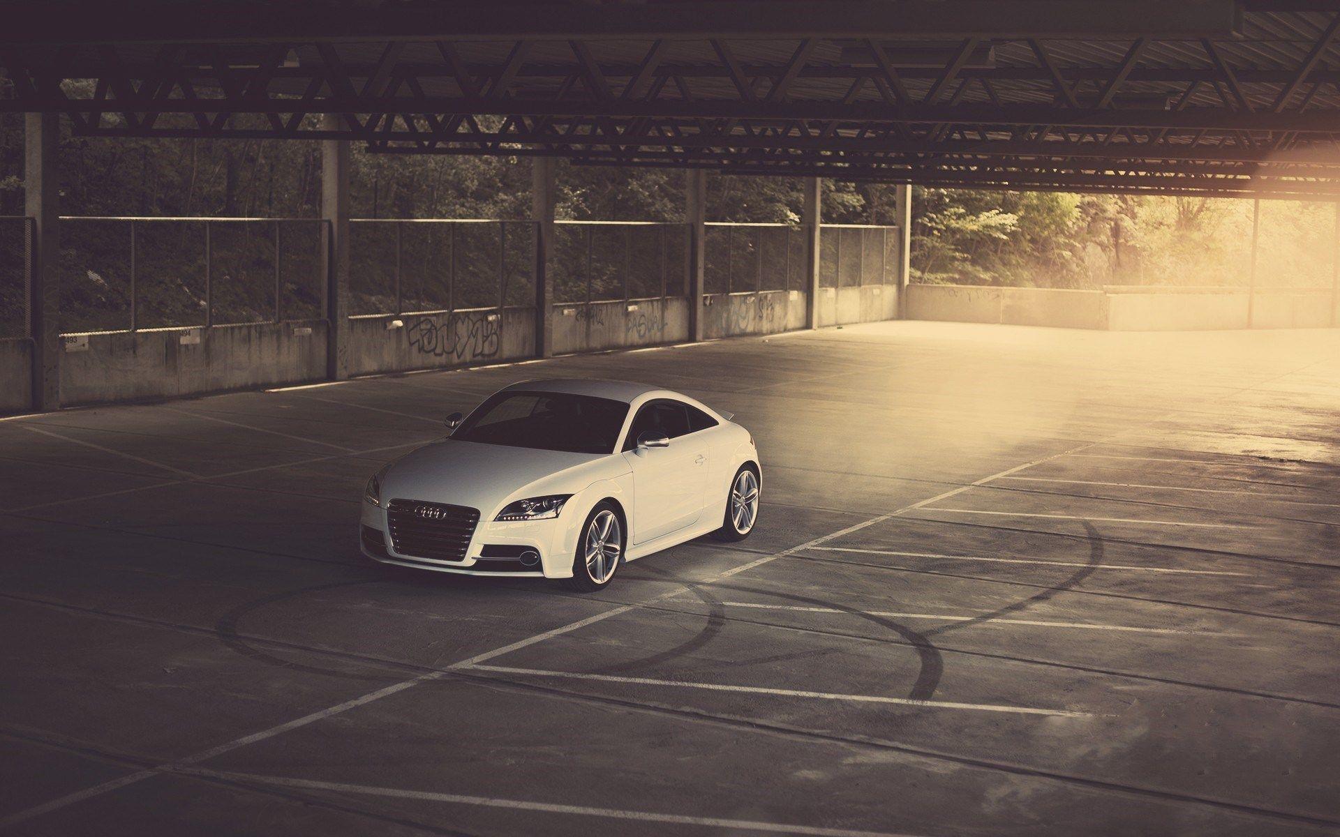 White Audi TT Parking HD Wallpapers