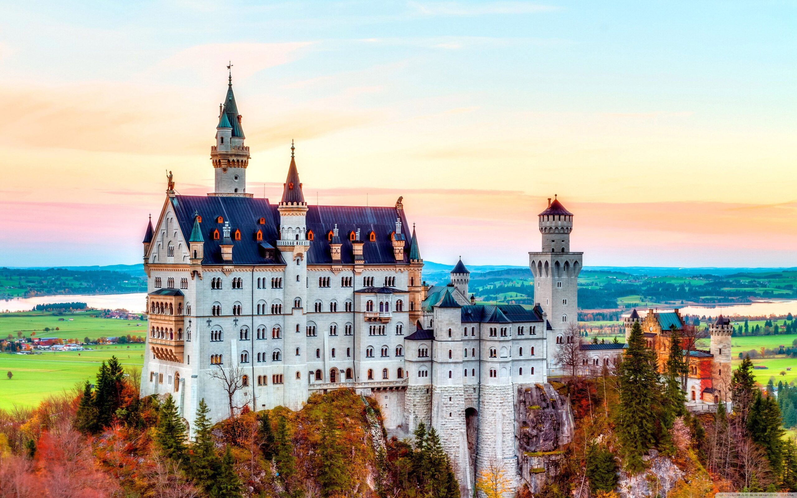 Neuschwanstein Castle, Germany, Autumn ❤ 4K HD Desktop Wallpapers