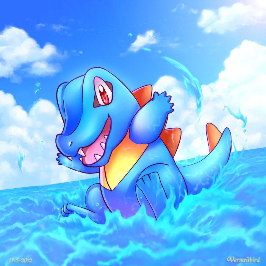 Totodile by Vermeilbird