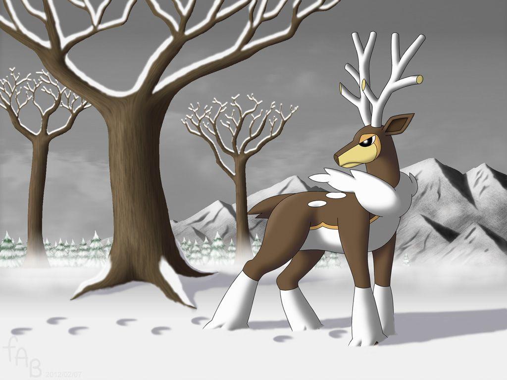 Seasonal Sawsbuck, Winter by fab