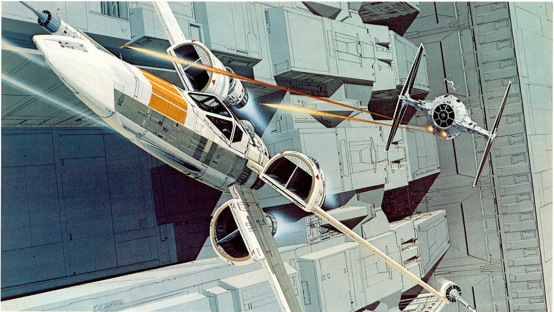 Retro X Wing Vs Tie Fighter HD Wallpapers