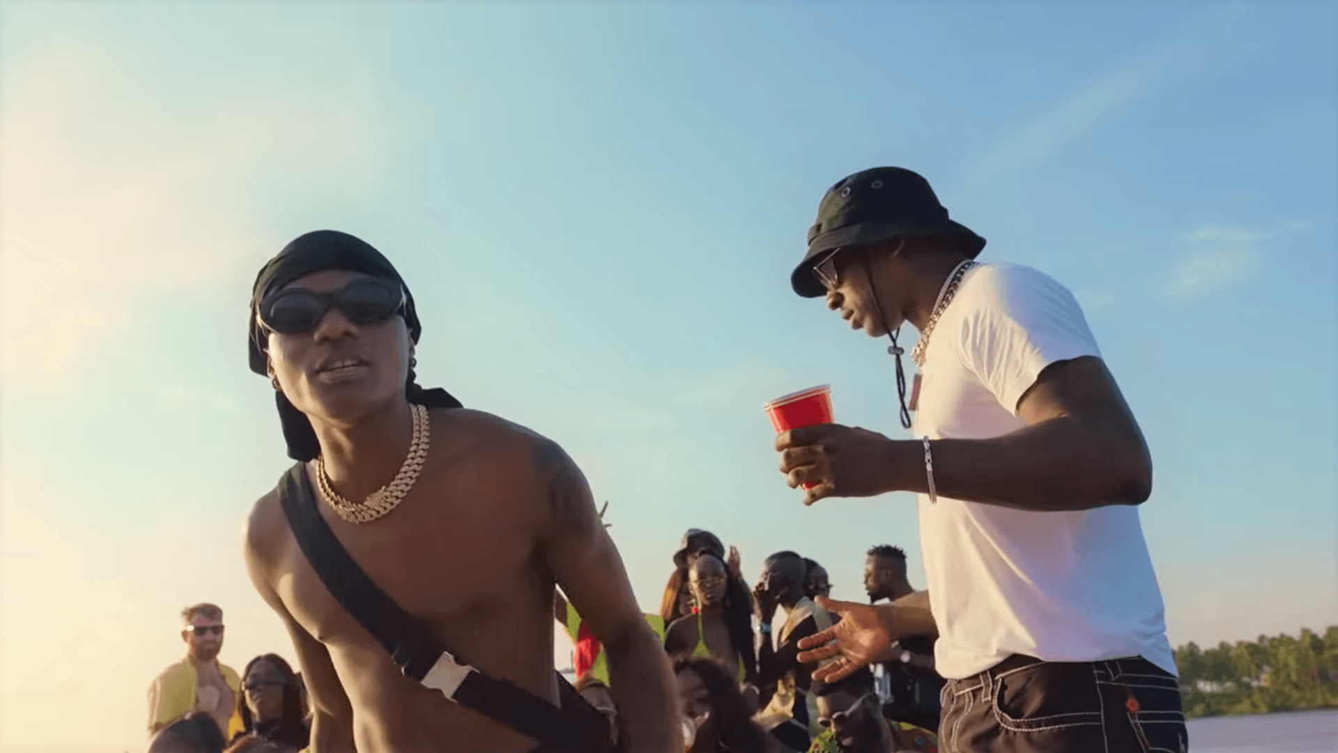 Skepta and Wizkid shoot music video in Nigeria