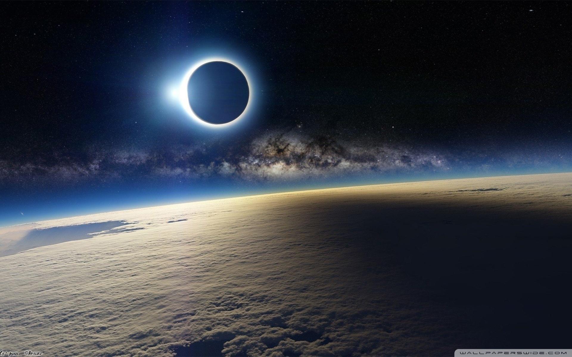 Solar Eclipse from Space ❤ 4K HD Desktop Wallpapers for 4K Ultra HD TV